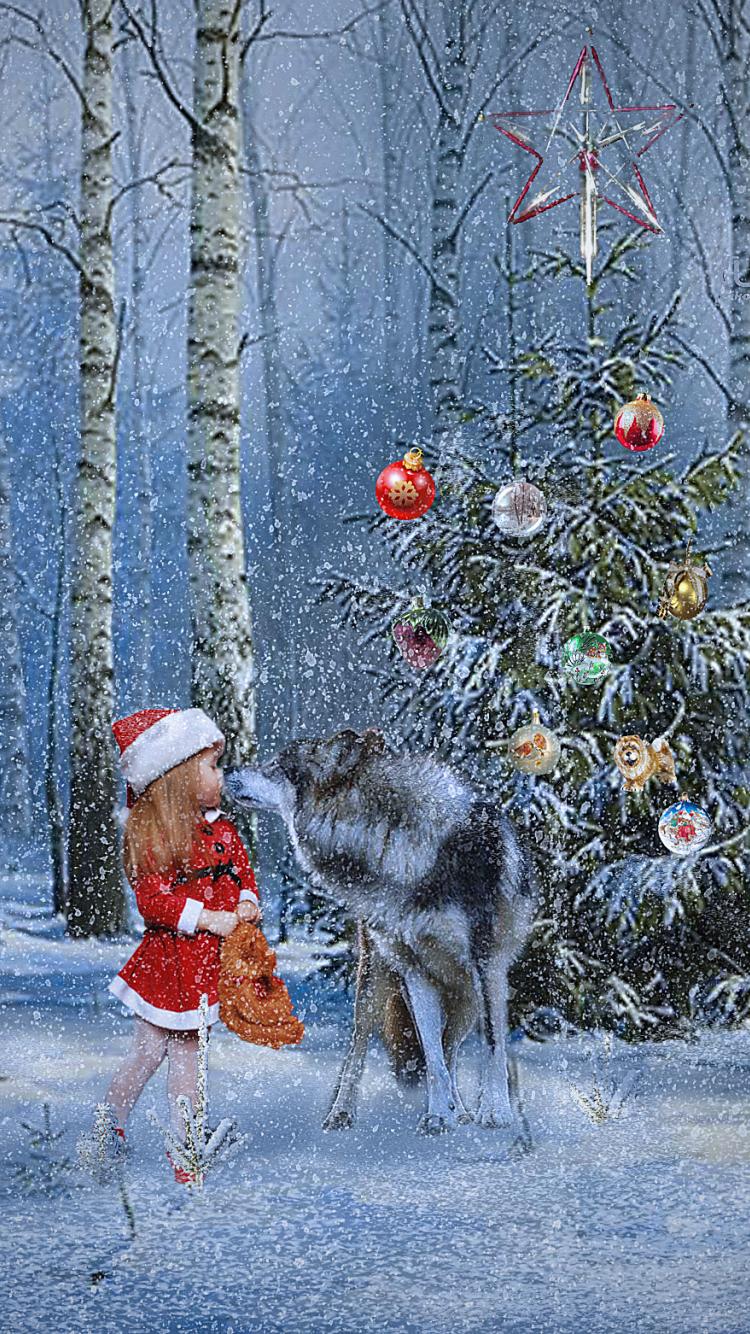 750x1334  Обои зимняя сказка, зима, снег, природа, природный ландшафт для iPhone  6S+/7+/8+ бесплатно, заставка 1080x1920 - скачать картинки и фото