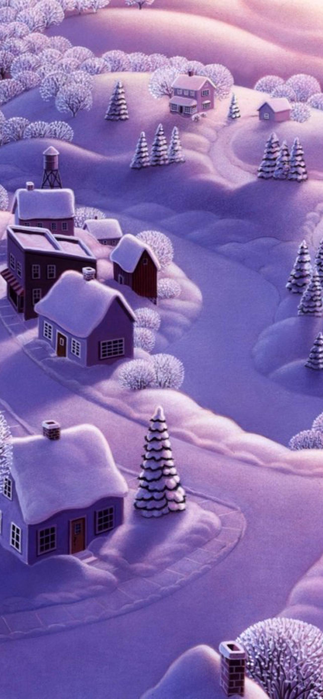 1284x2778  Обои на телефон зимняя ночь - 58 фото