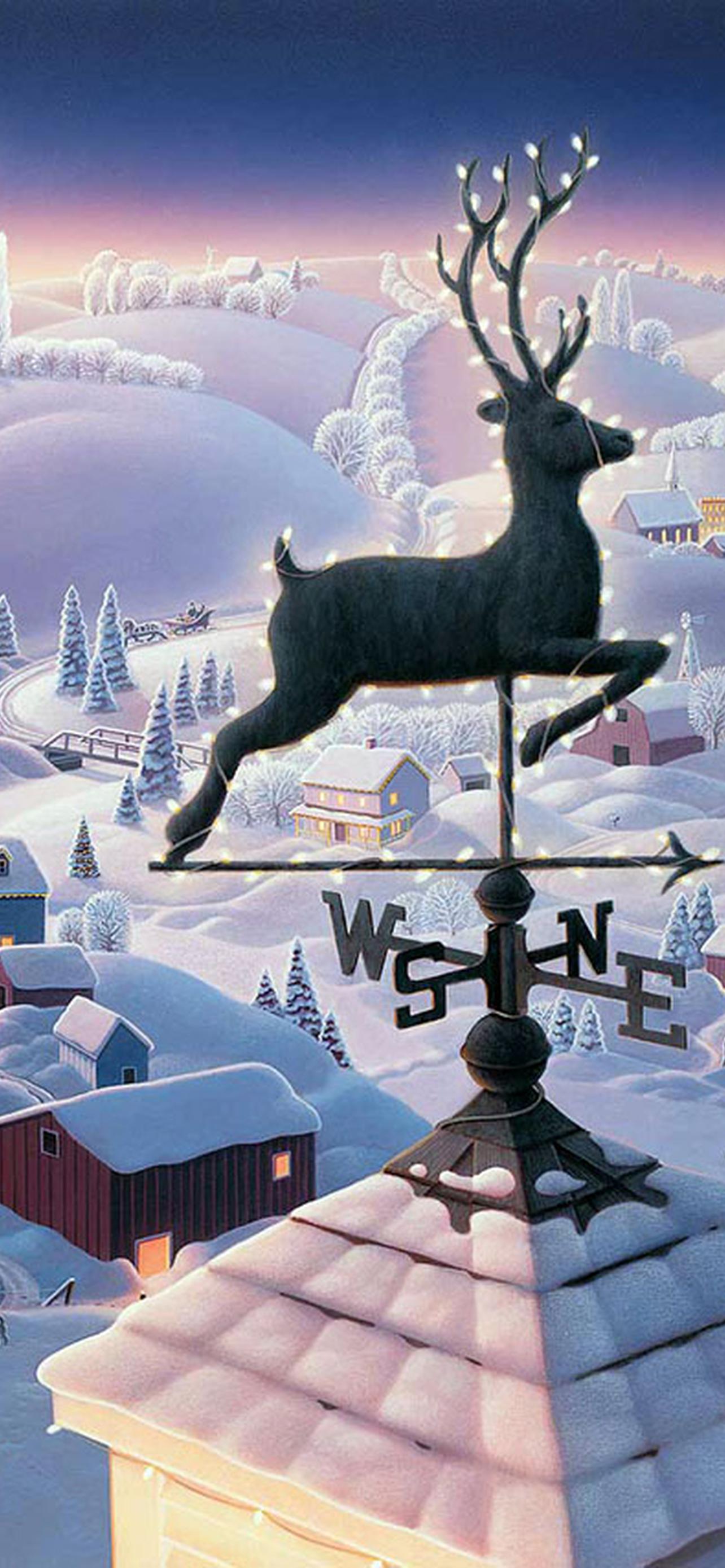 1284x2778  Волшебный зимний лес - 55 фото