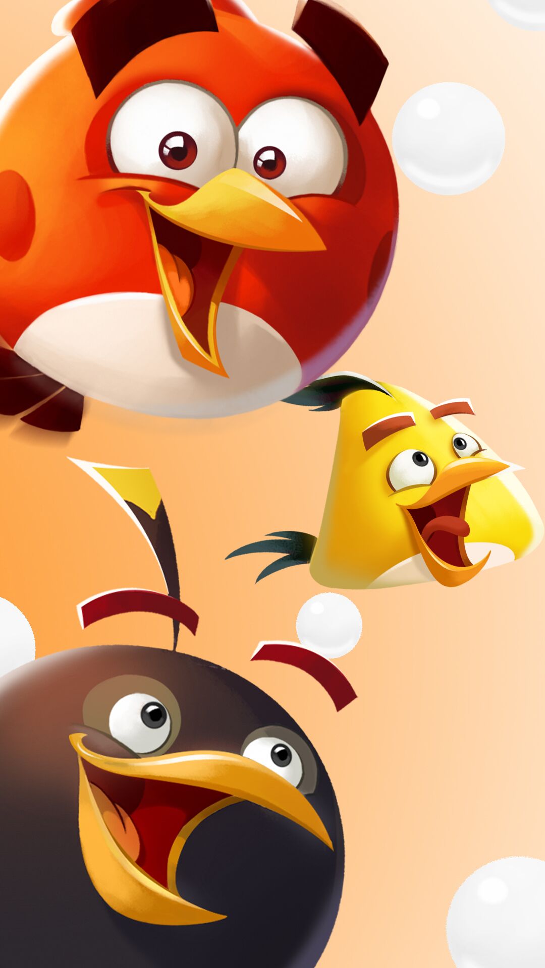 1080x1920  Новогодние и зимние обои для телефонов с Angry Birds - YouLoveIt.ru