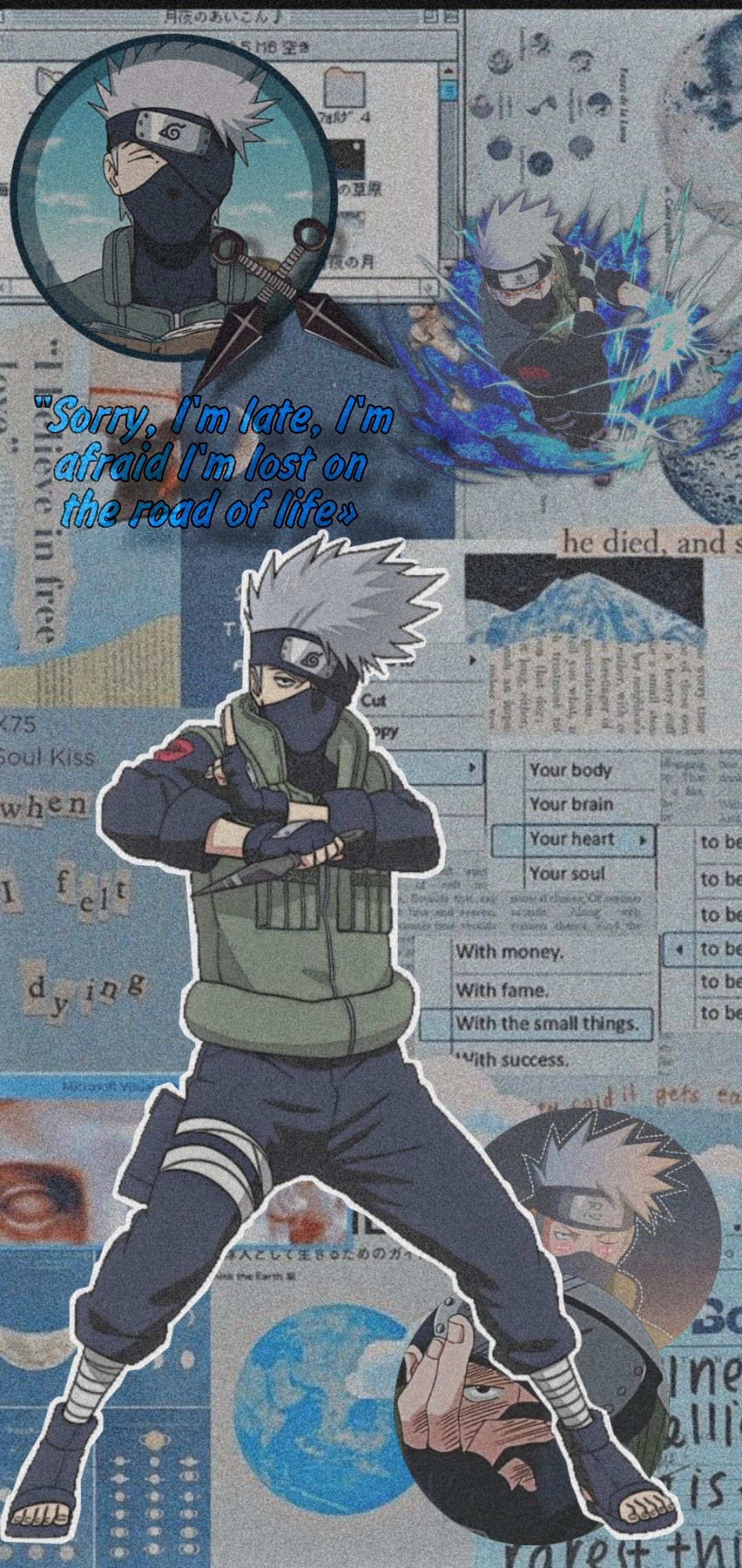 1080x2280  Kakashi | Картинки покемона, Милые рисунки, Японская типографика