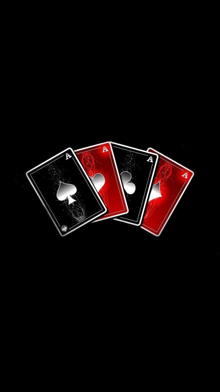 736x1308  Pin by Yolande on • wallpapers, lockscreens | Playing cards art, Card  tattoo, Black poker cards wallpaper