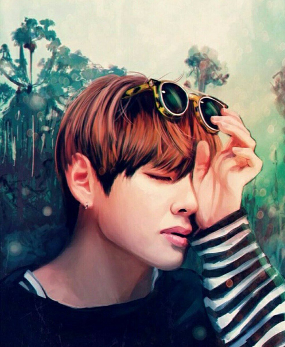 984x1200  Тэхен арт - 65 фото