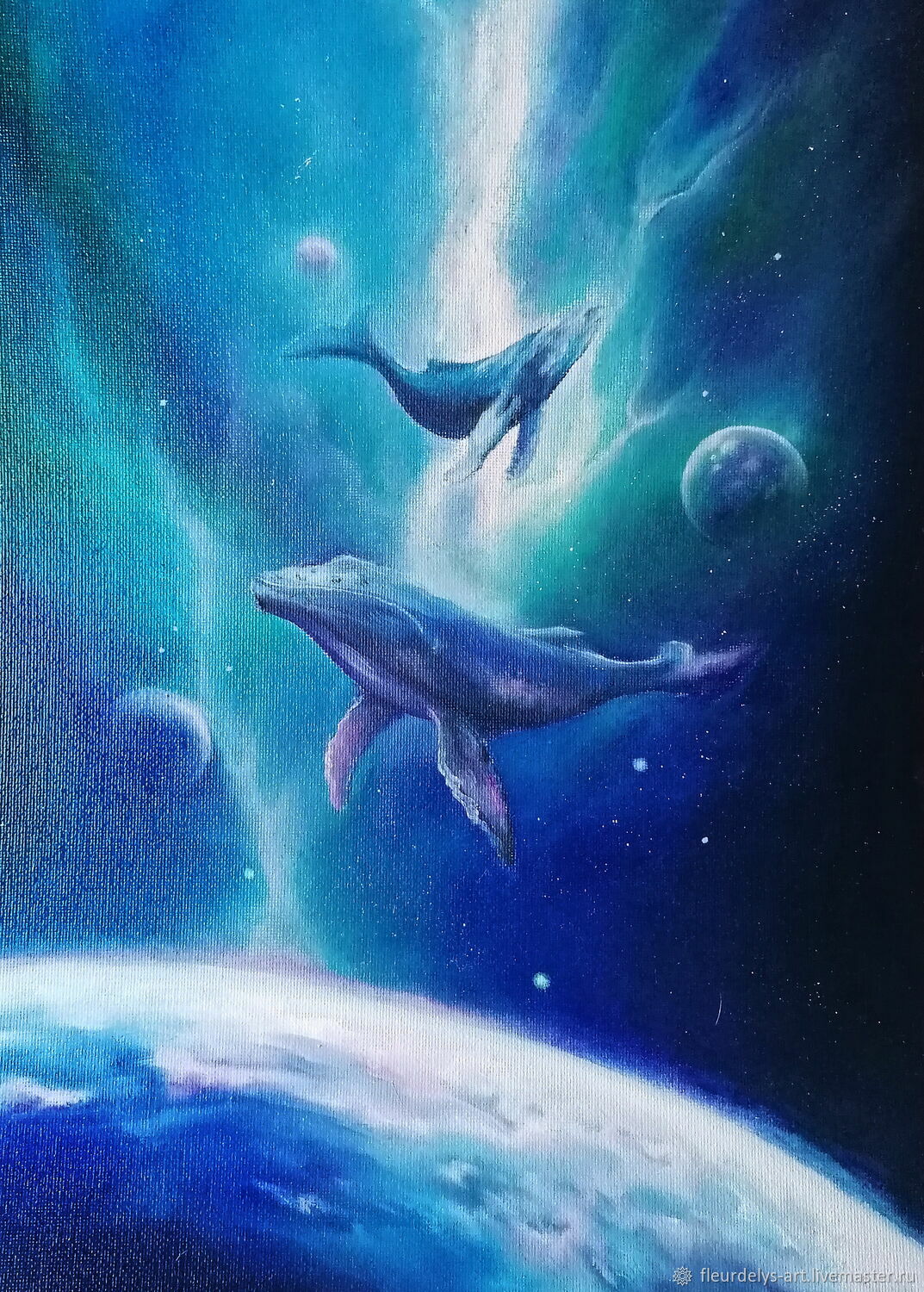 1073x1500  Картина с китами в небе. Картина маслом 25/35 в интернет-магазине Ярмарка  Мастеров по цене 2550 ₽ – RJX9GBY | Картины, Армавир - доставка по России