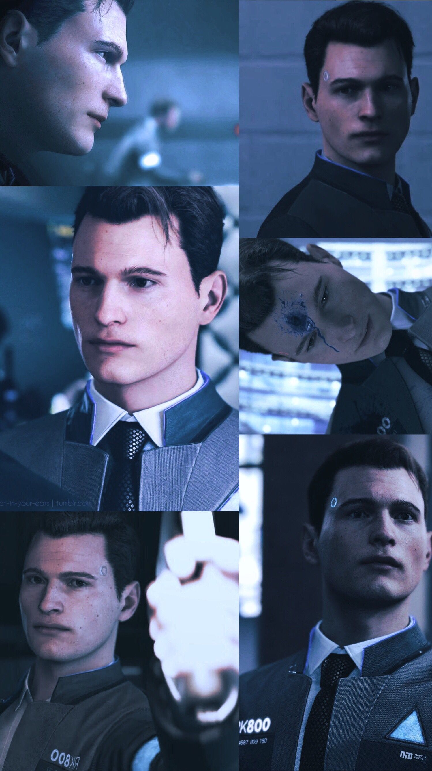1498x2668  Pin by Gina Angel on Connor | Detroit become human connor, Detroit become  human, Detroit being human