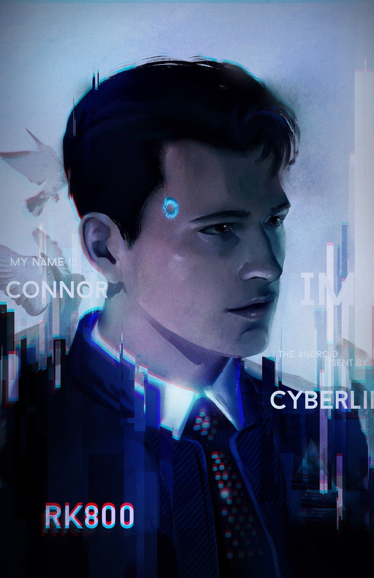 1244x1920  Идеи на тему «Connor Detroit Become Human» (900+) в 2023 г | детройт,  человек, взрослые подарки