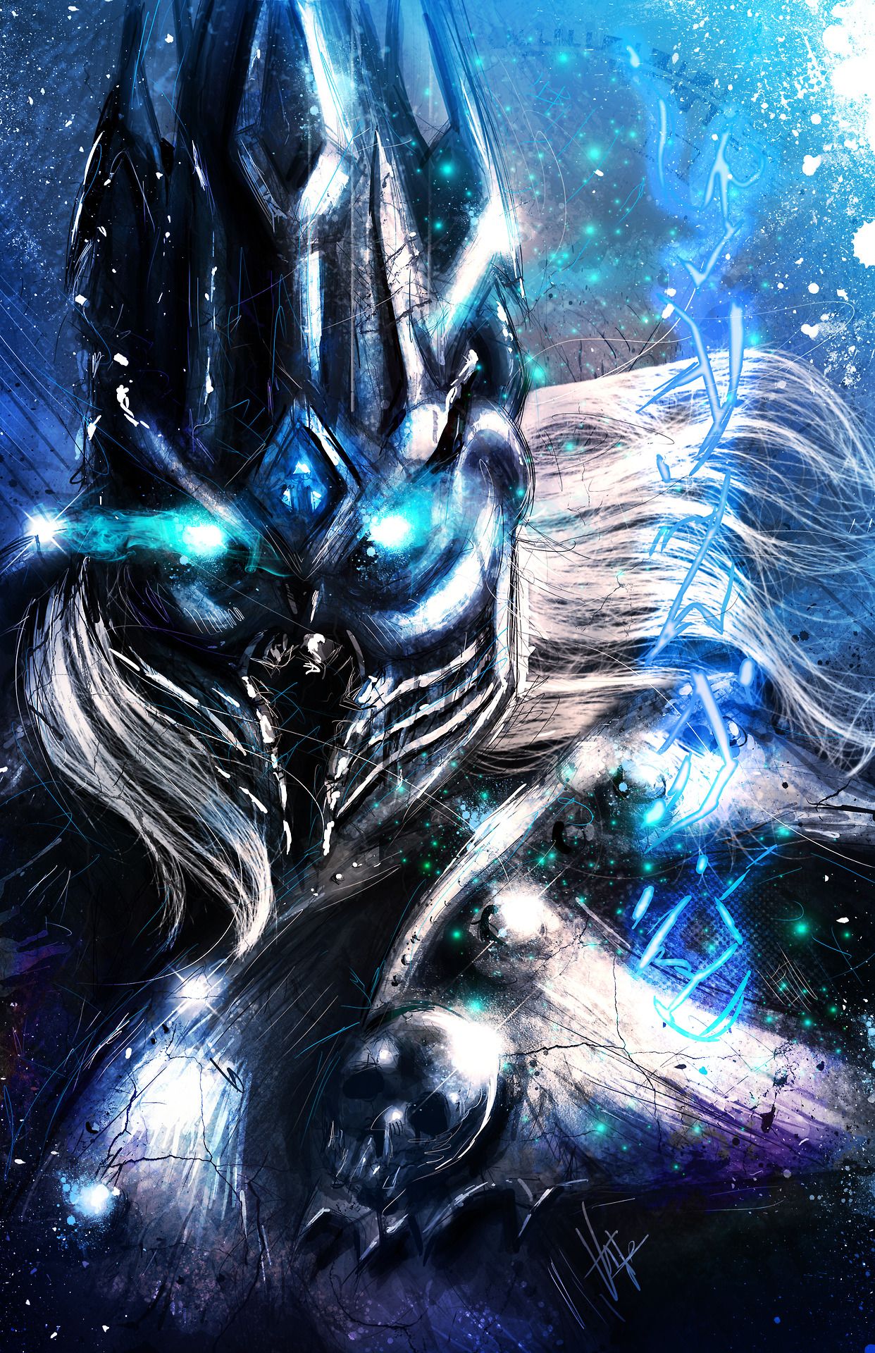 1242x1920  Идеи на тему «Артес Менетил. Король Лич.» (87) | игровые арты, фэнтези,  король