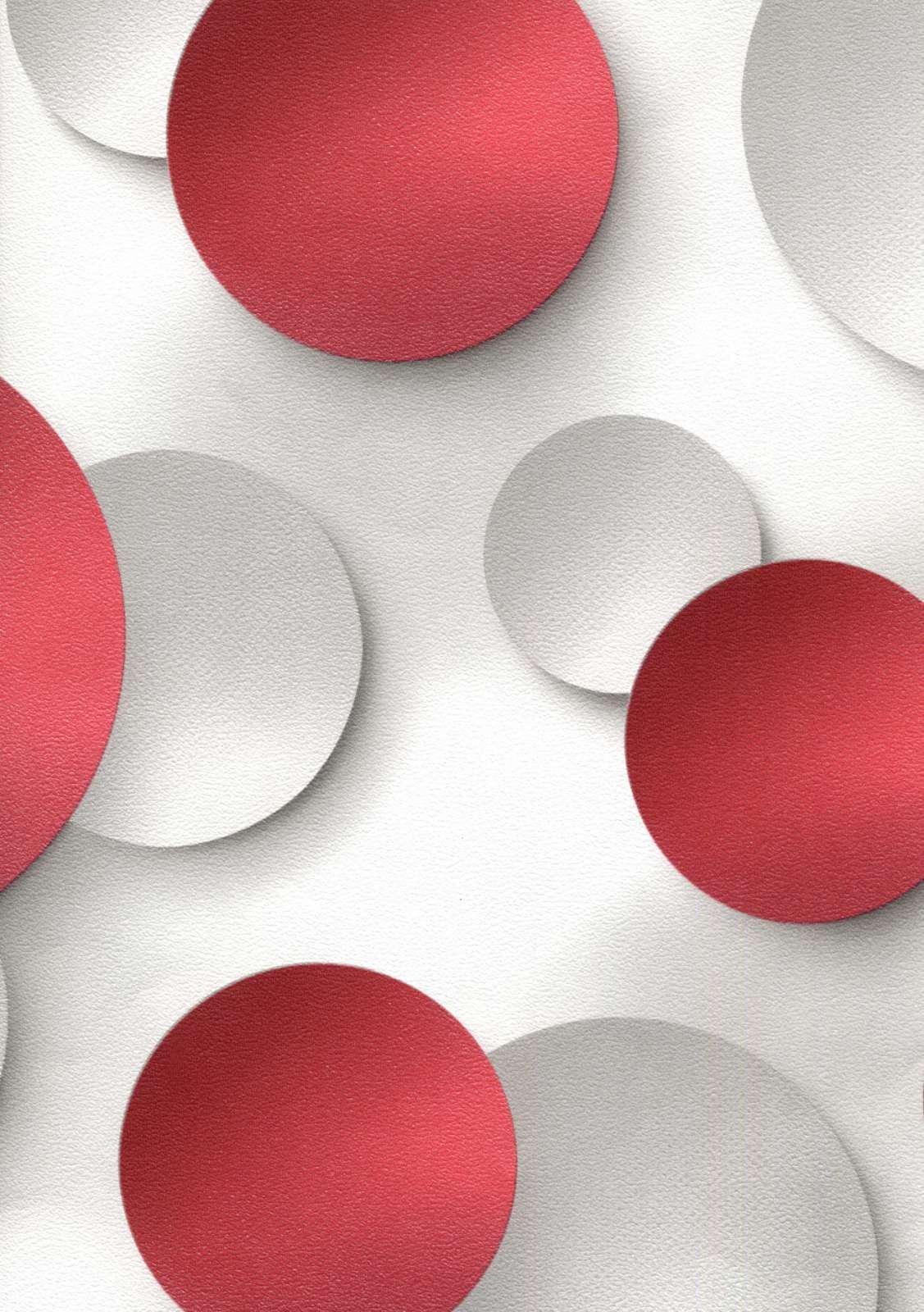 1127x1600  ᐉ Обои дуплексные Эксклюзив Люкс на бумажной основе 0,53х10,05 м Красно- белый (415-09)