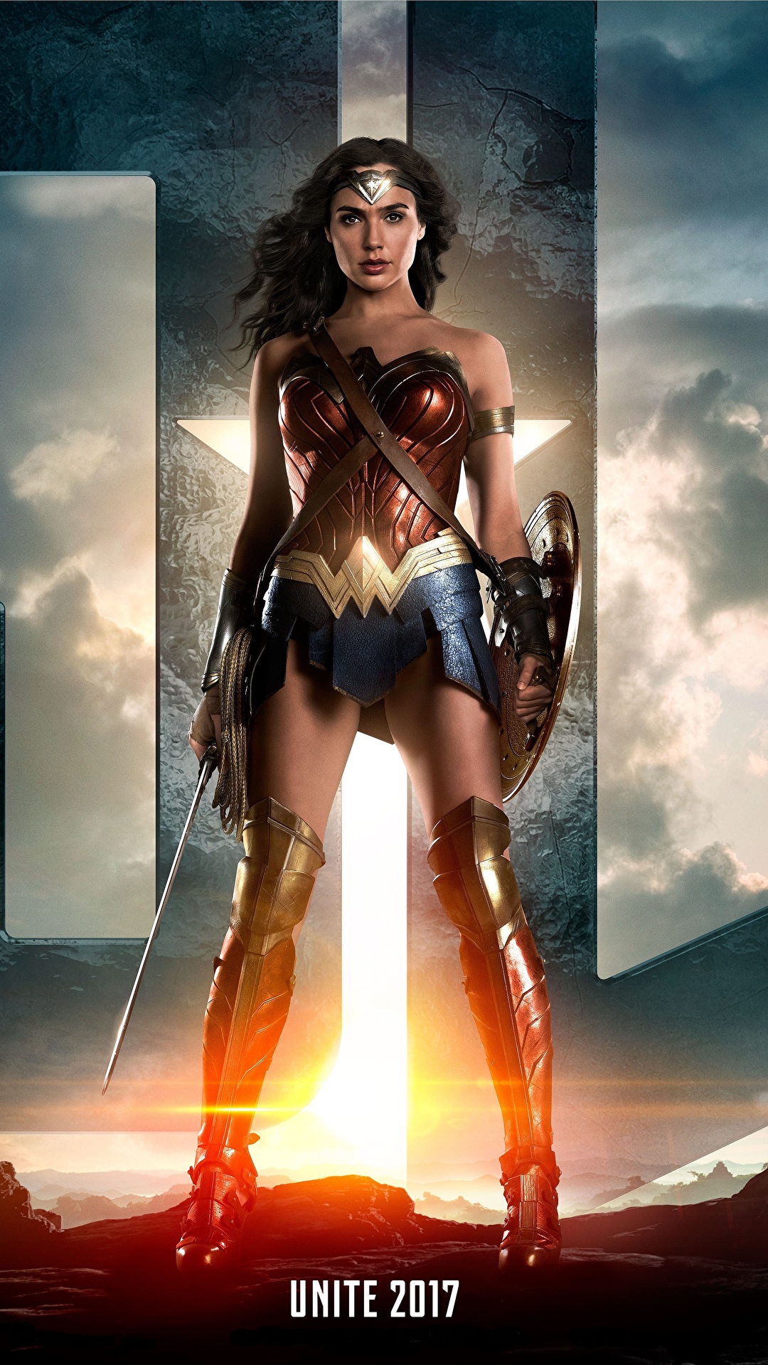 1080x1920  Pictures Wonder Woman (2017 фильм) Галь Гадот Чудо-женщина 1080x1920
