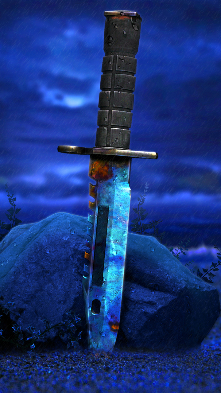 720x1280  M9 Bayonet - Case Hardened - Mobile Abyss