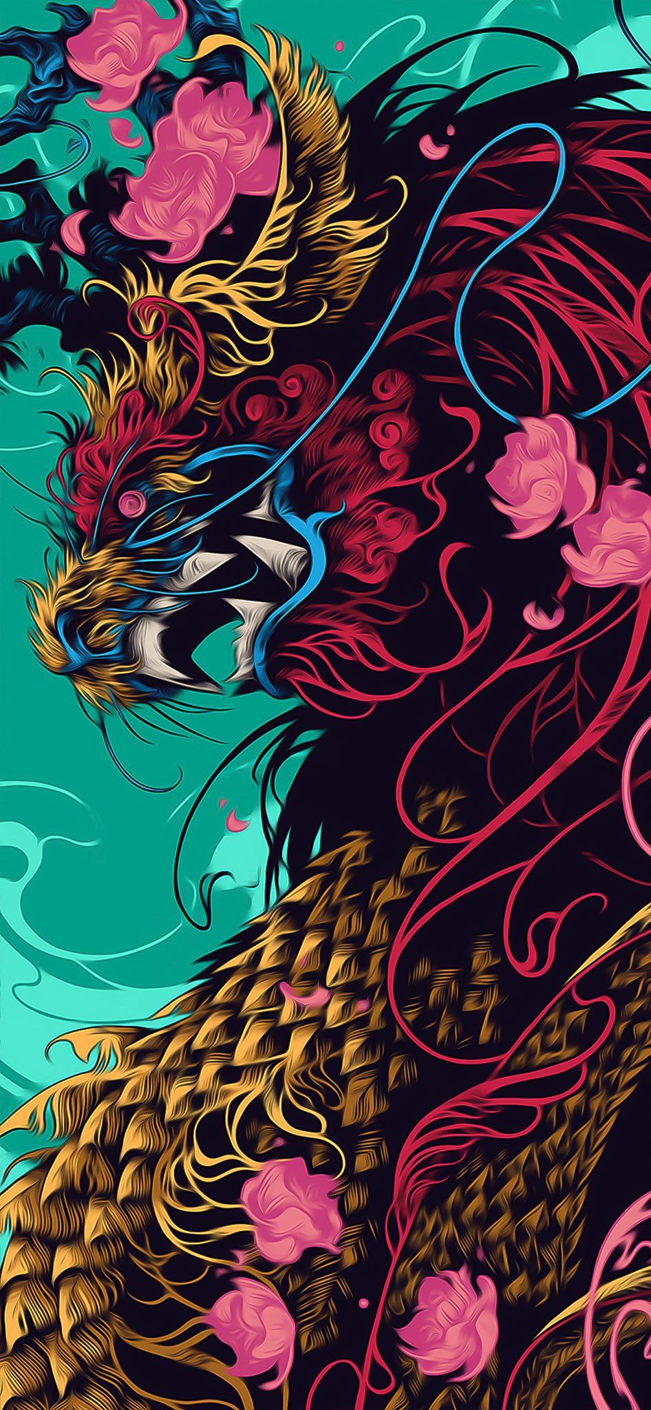 946x2048  Wallpaper iPhone X Leon | Dragon wallpaper iphone, Japanese wallpaper  iphone, Ipad pro wallpaper