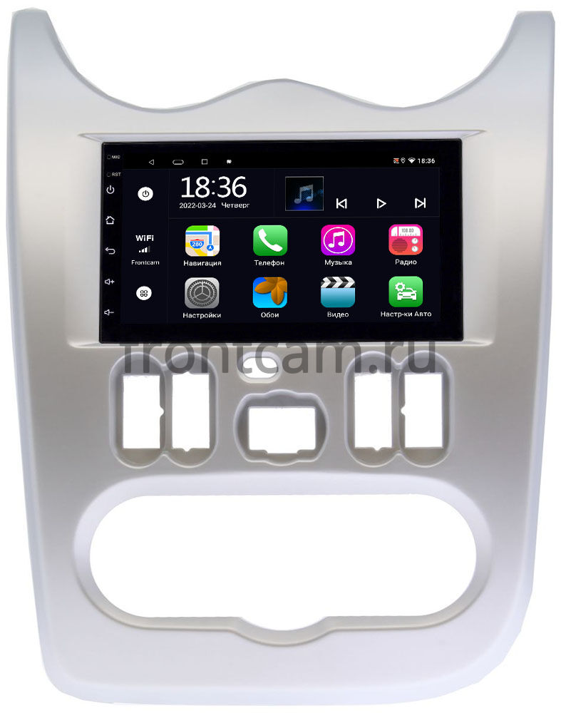 787x1000  Магнитола в штатное место 2 din Renault Logan I, Sandero I 2009-2014 OEM  2/32 на Android 10 CarPlay (MT7-RP-RNLG-48) Купить в городе Москва