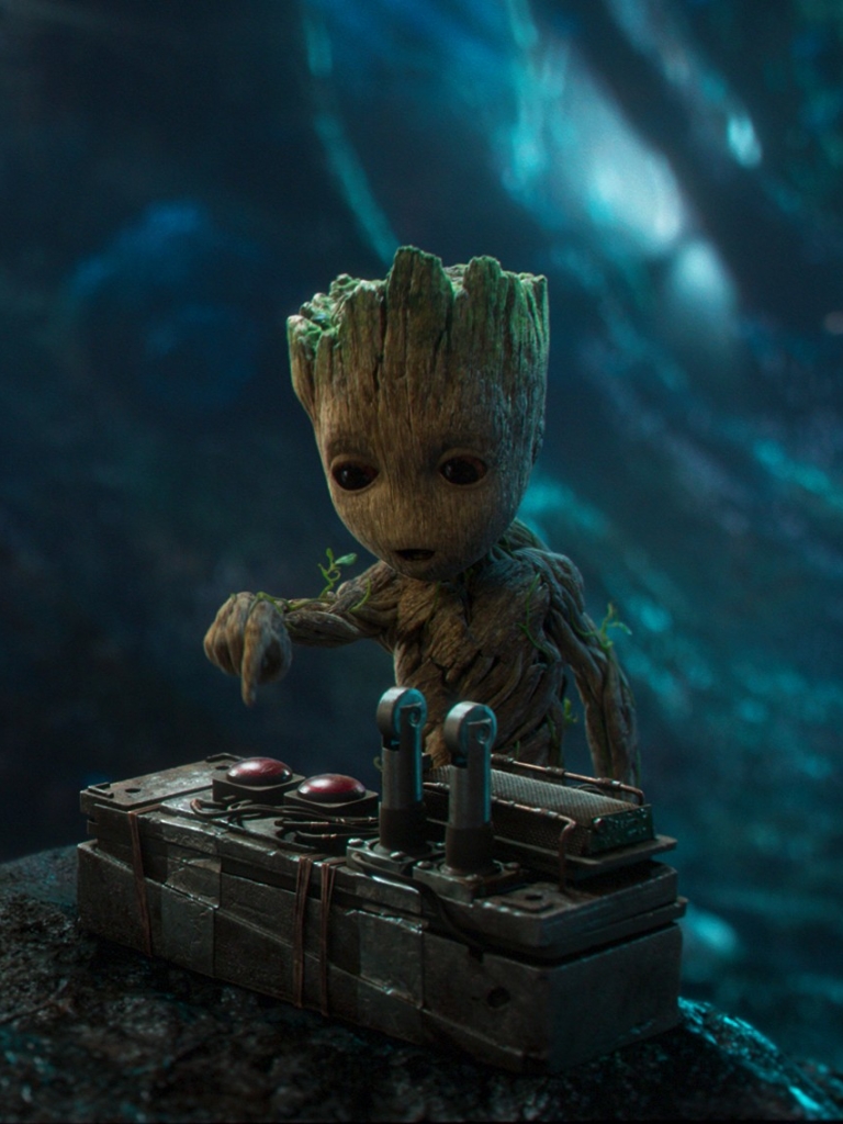 768x1024  Обои Bait N Switch, грут, енот, ракета, Bait N Switch, baby groot, Rocket,  Фильмы #12789