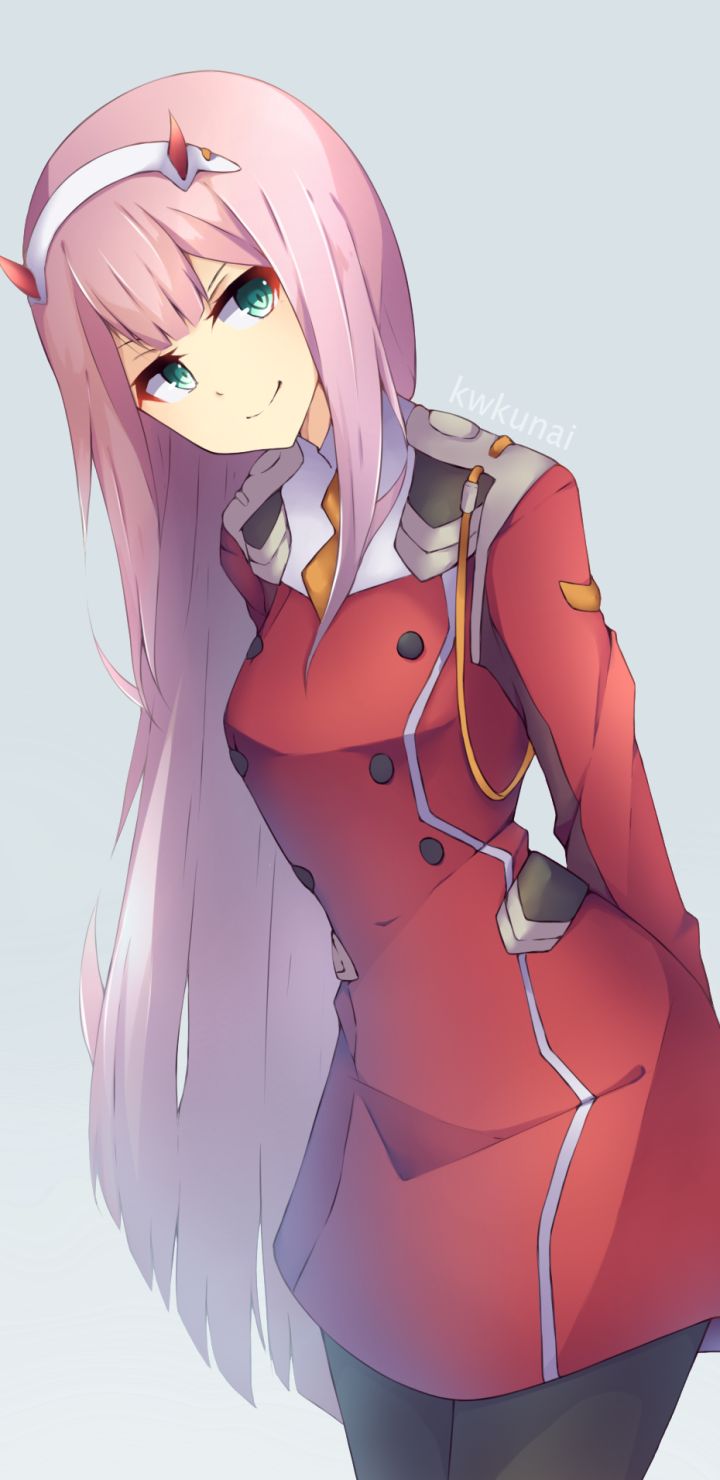 720x1480  Обои на телефон: Аниме, Милый Во Франксе, Zero Two (Дорогая В Franxx),  1373623 скачать картинку бесплатно.