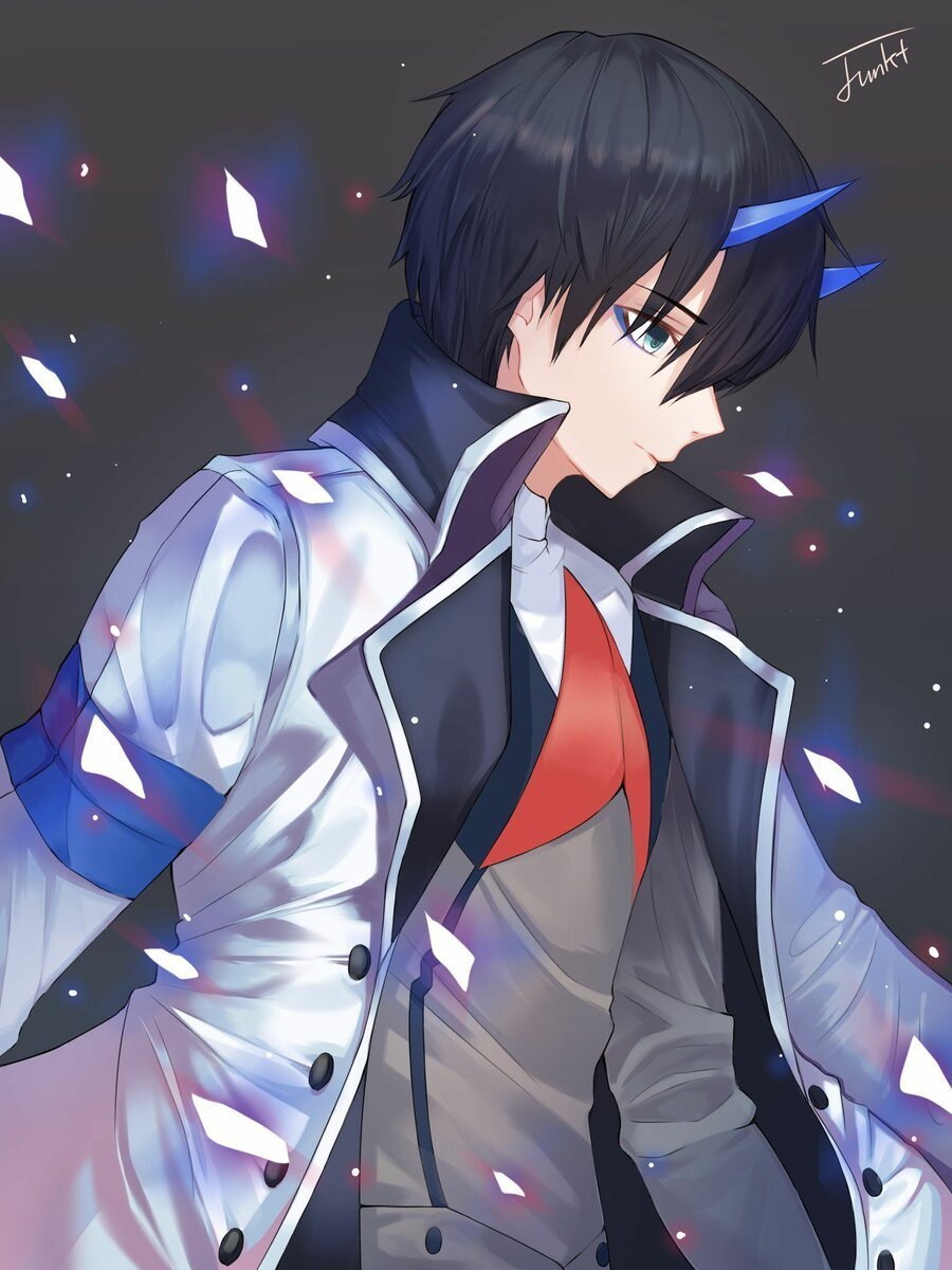 900x1200  Хиро милый во франксе арт - 63 фото