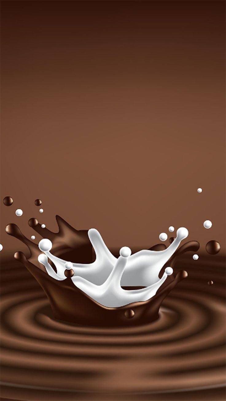 Молочные обои на телефон