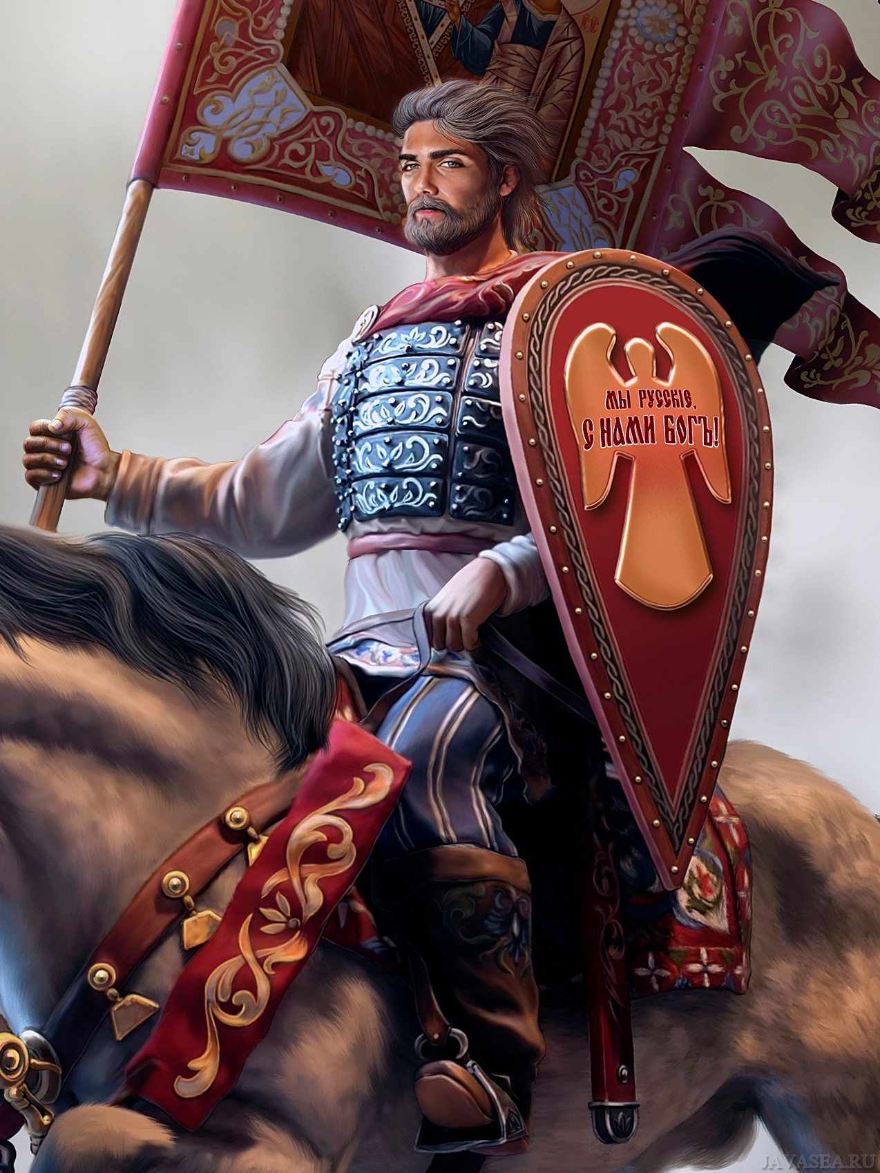 1274x1698  Скачать картинку Богатырь. Мы - русские, с нами Бог! бесплатно