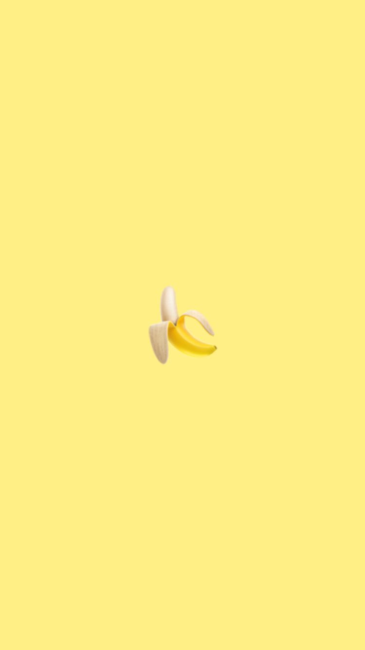750x1334  Wallpaper Banana 🍌 | Emoji wallpaper iphone, Funny iphone wallpaper,  Pastel background