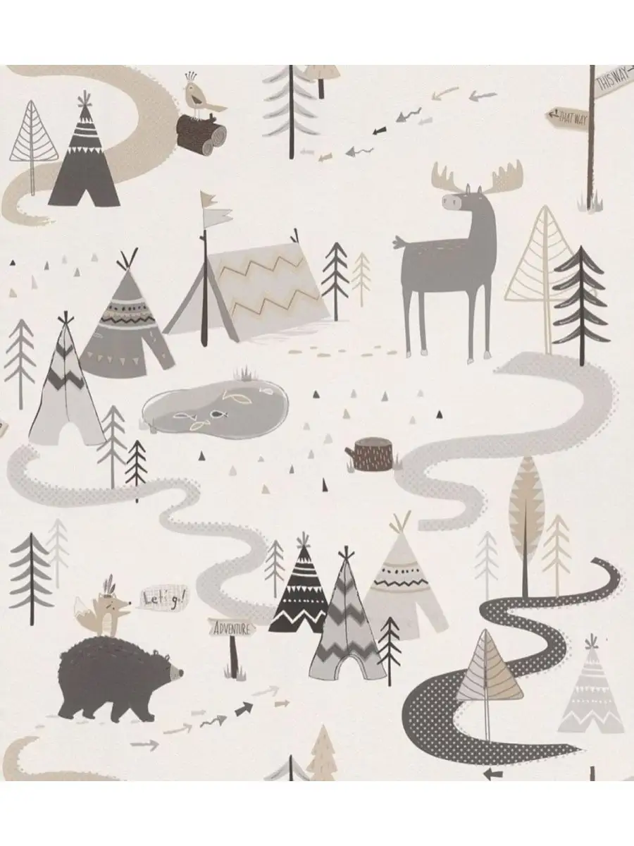 900x1200  Rasch Немецкие бумажные узкие обои динозавры