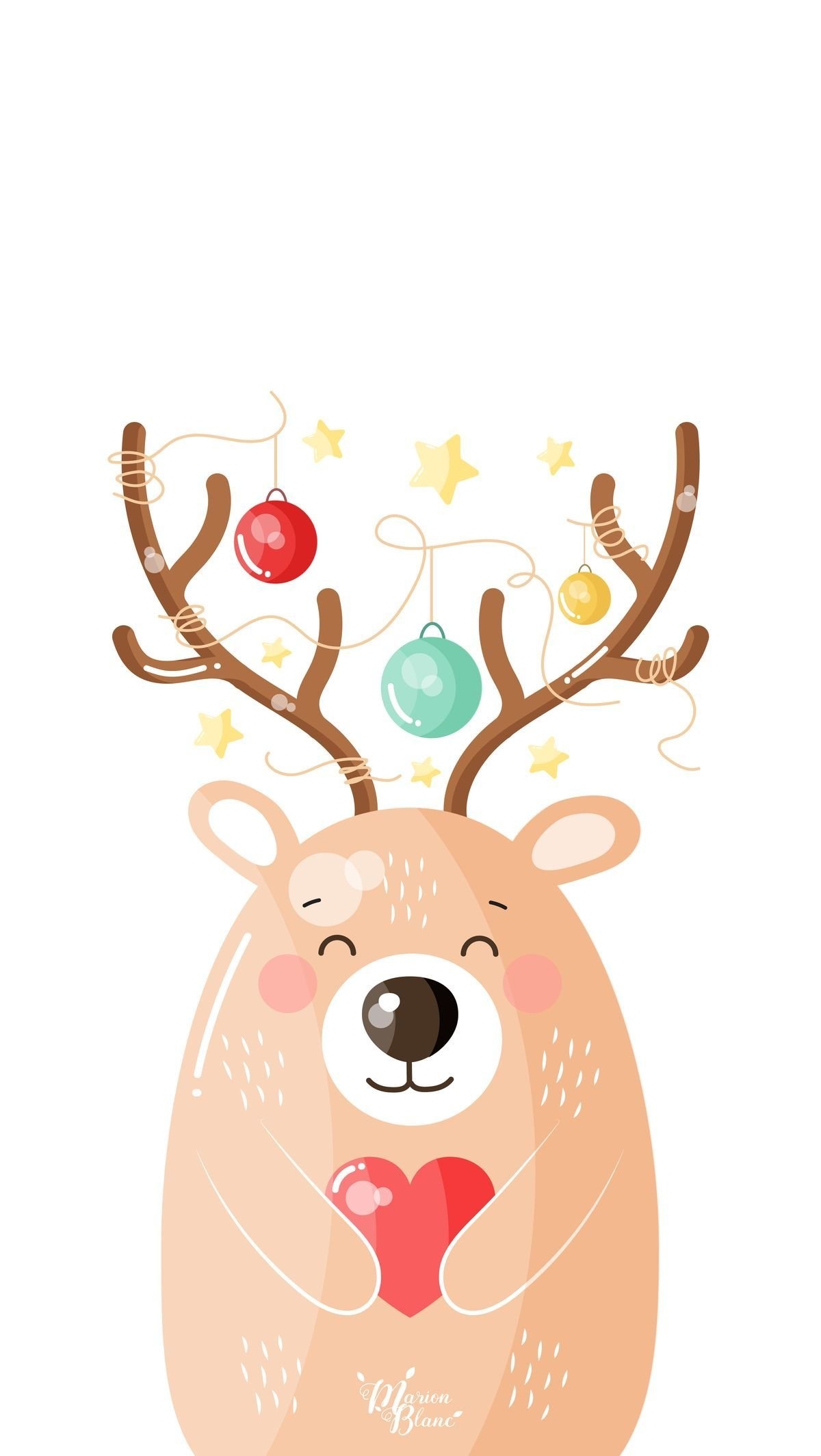 1200x2129  Олень новогодние обои на телефон - 60 фото