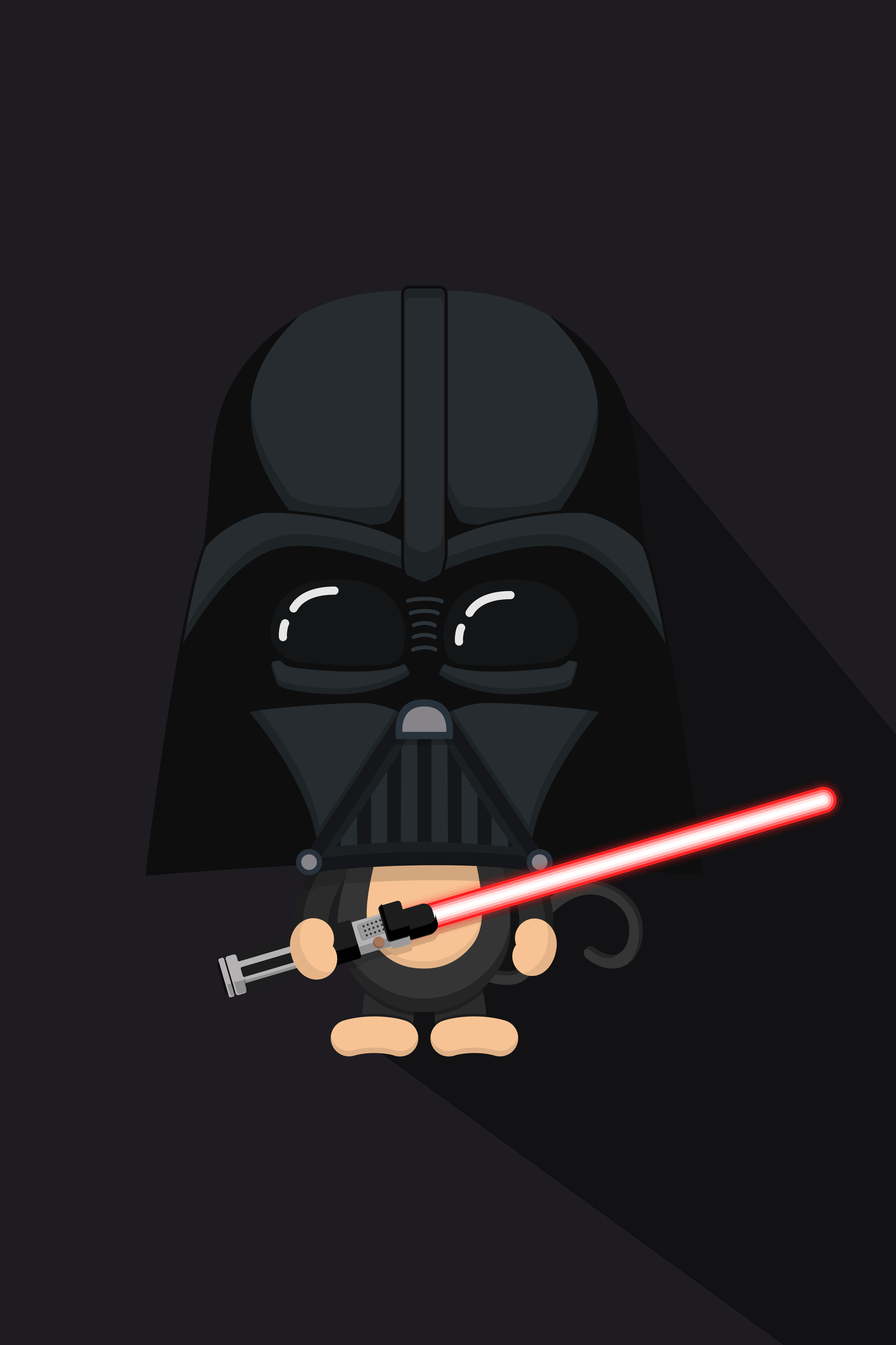 4000x6000 Darth Vader Crossing Arms [S10] Galaxy S10 Hole-Punch Wallpaper