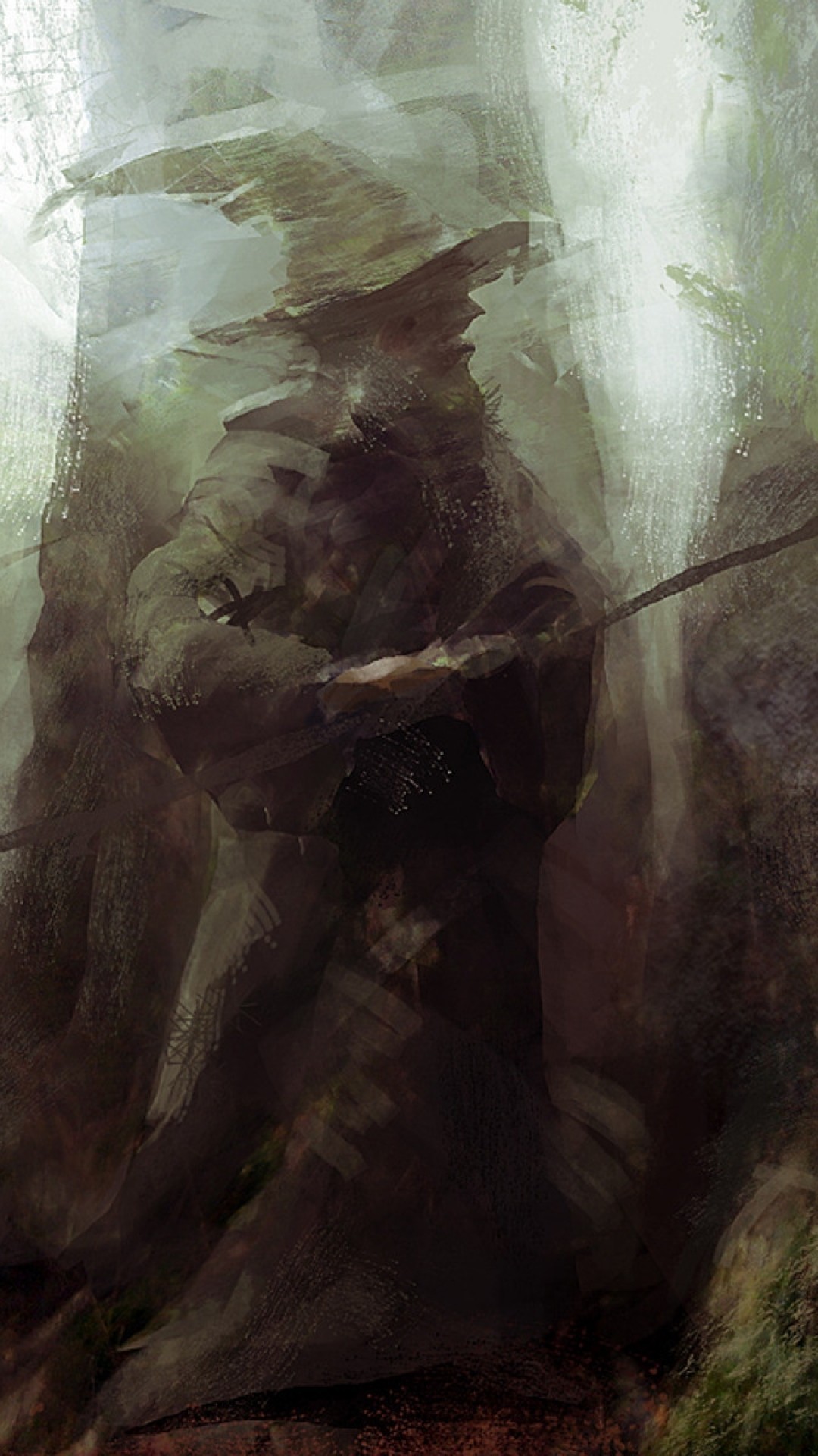 1080x1920   Скачать 1080x1920 Гэндальф Властелин колец Рисование обоев с деревьями для iPhone 8 iPhone 7 Plus iPhone 6+ Sony Xperia Z HTC One - WallpaperMaiden