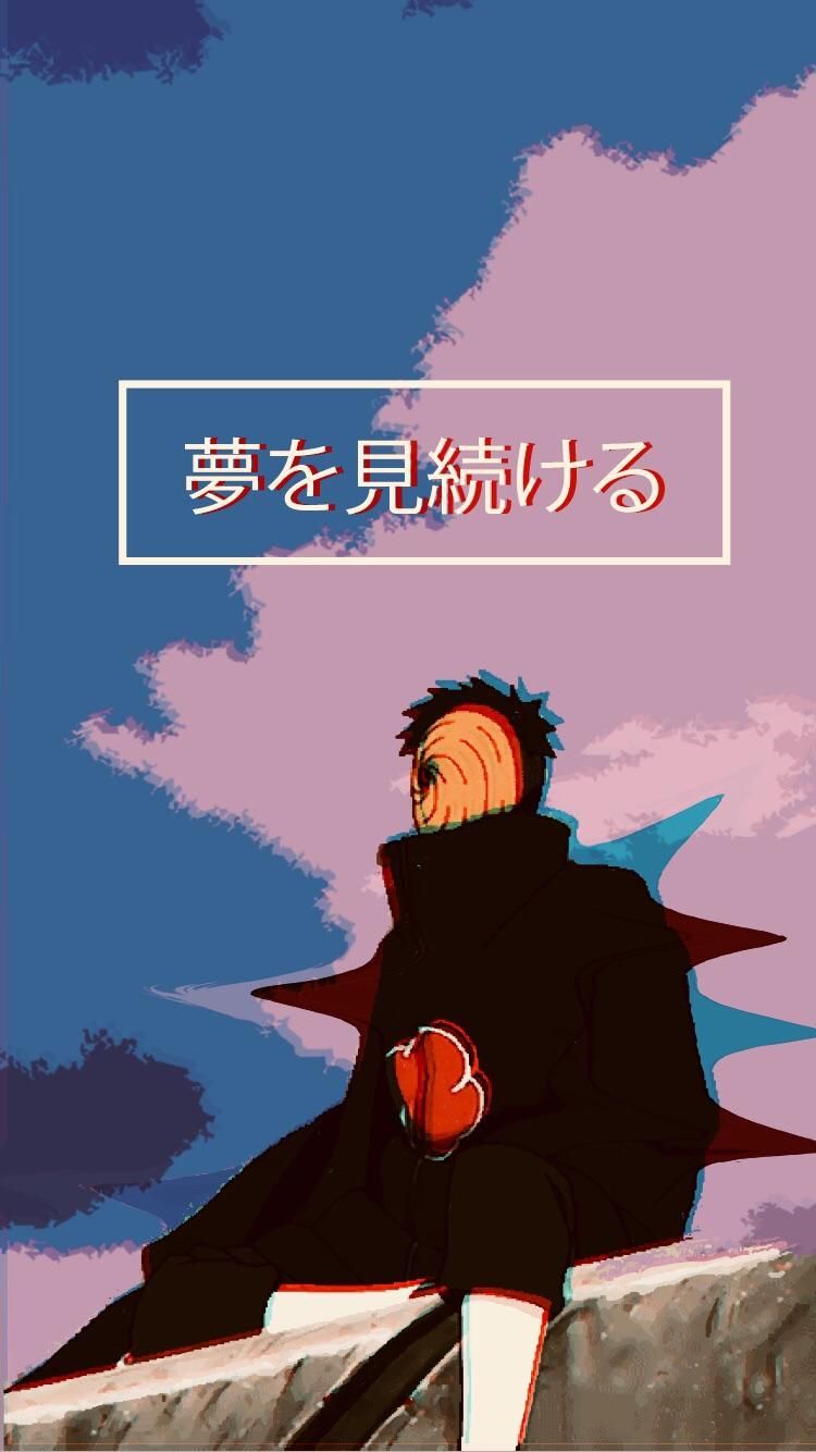 750x1334  I took roughly 3 hours to create this. Please be gentle. | Aesthetic anime,  Wallpaper naruto shippuden, Tobi obito