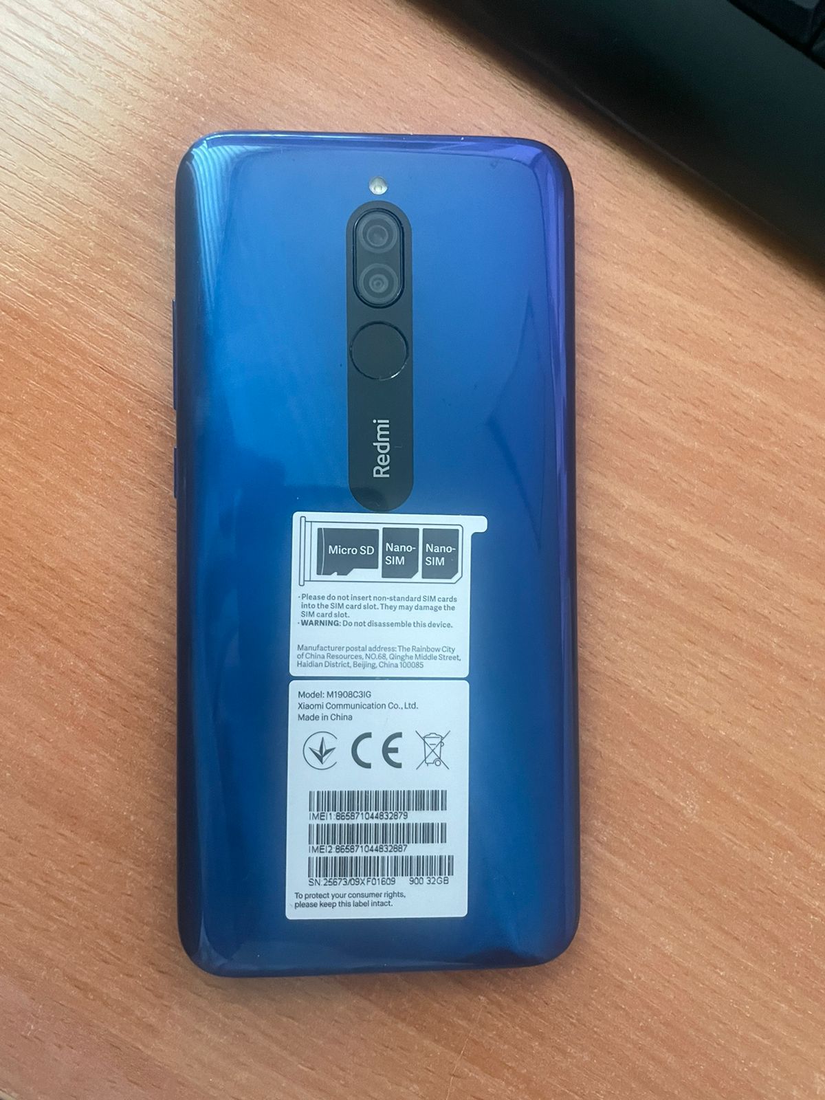 1200x1600  ᐈ Смартфон Xiaomi Redmi 8, 32Gb, Sapphire Blue – купить в интернет-магазине  Белый Ветер по низкой цене в Казахстане
