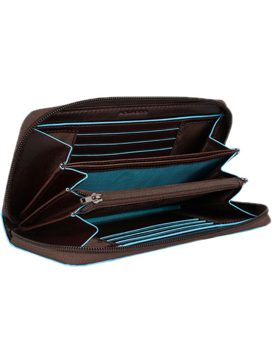 900x1200  Кошелек Piquadro Blue Square, коричневый, 18х9,5х2,5 см, купить в Москве,  цены в интернет-магазинах на Мегамаркет