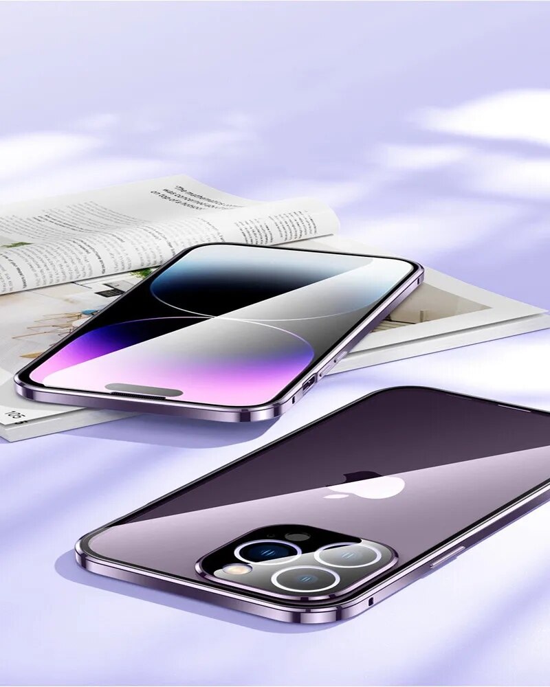 800x1000  Магнитный чехол с защитой 360 градусов для IPhone 14 13 12 Pro 14Plus |  AliExpress