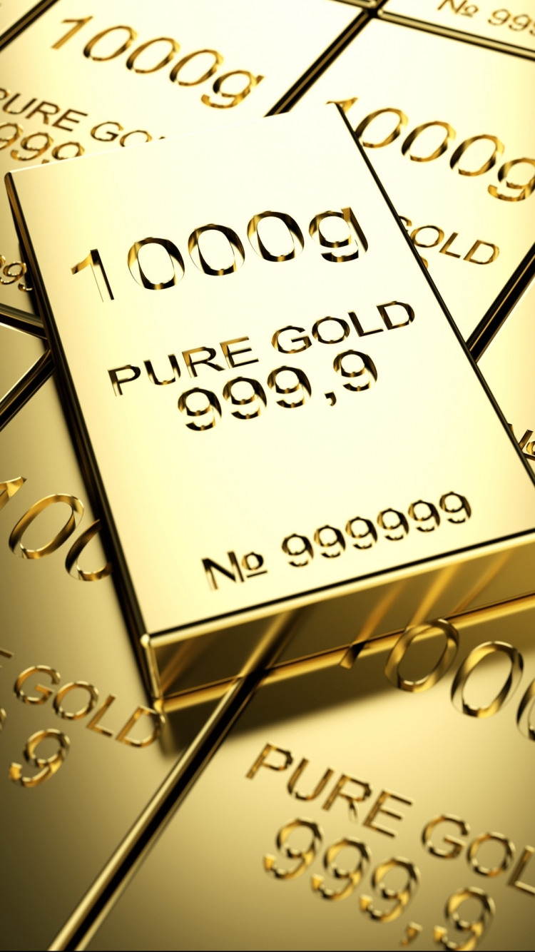 750x1334  Золотой фон Обои Скачать | МобКубок