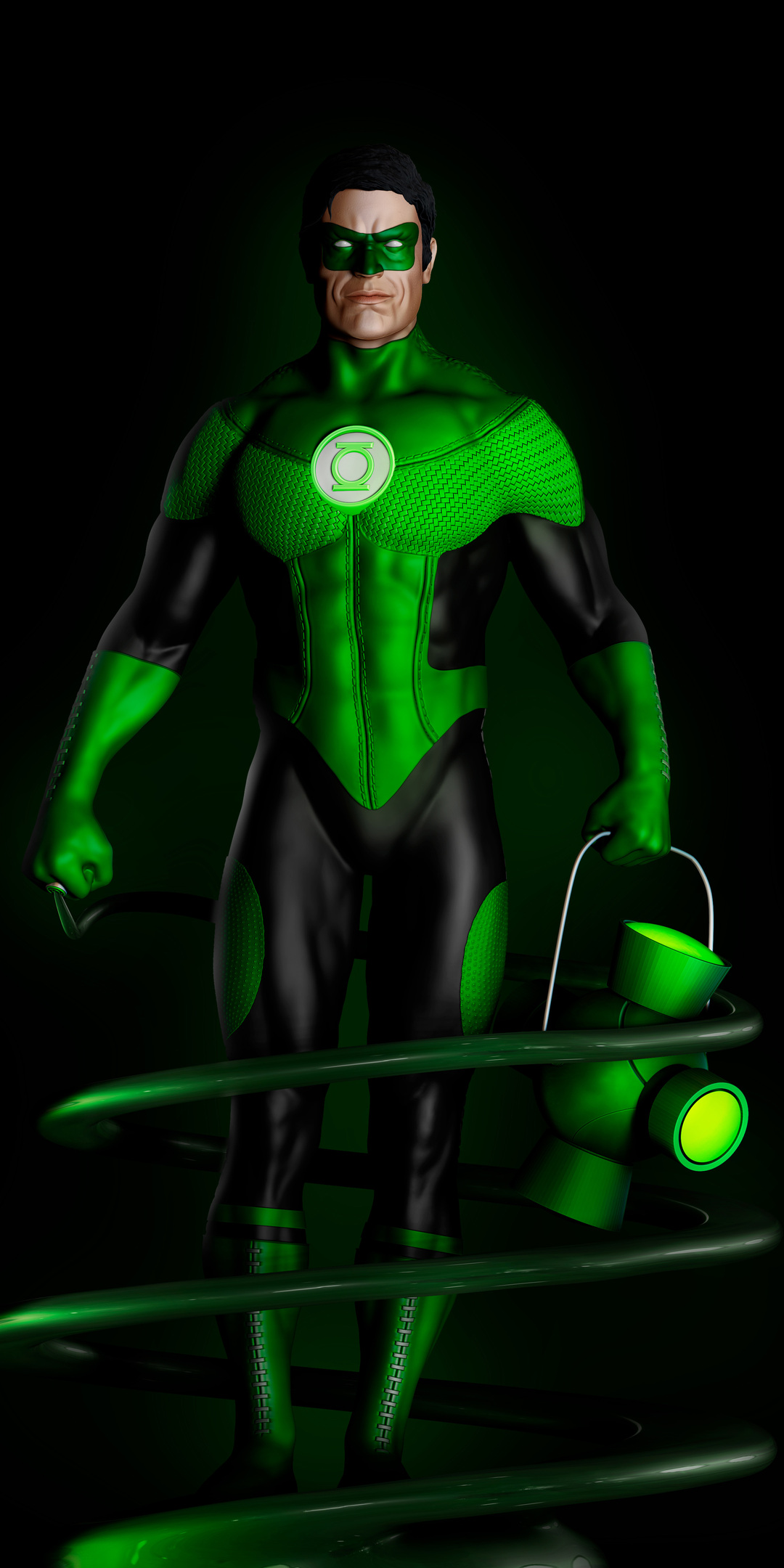 1080x2160   1080x2160 Зеленый Фонарь Fan Art One Plus 5