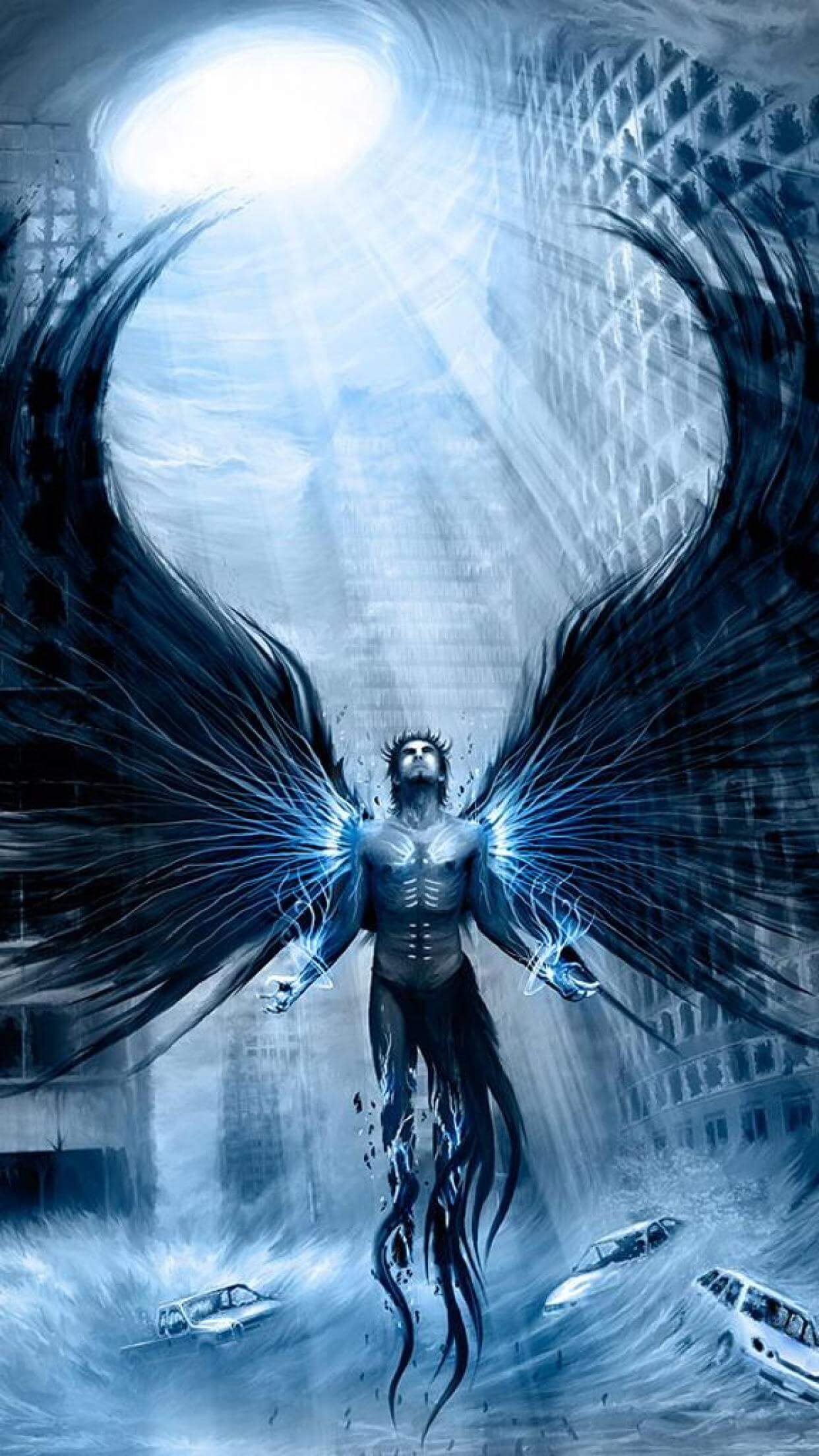 1242x2208  Классные картинки на заставку телефона Ангелы - подборка