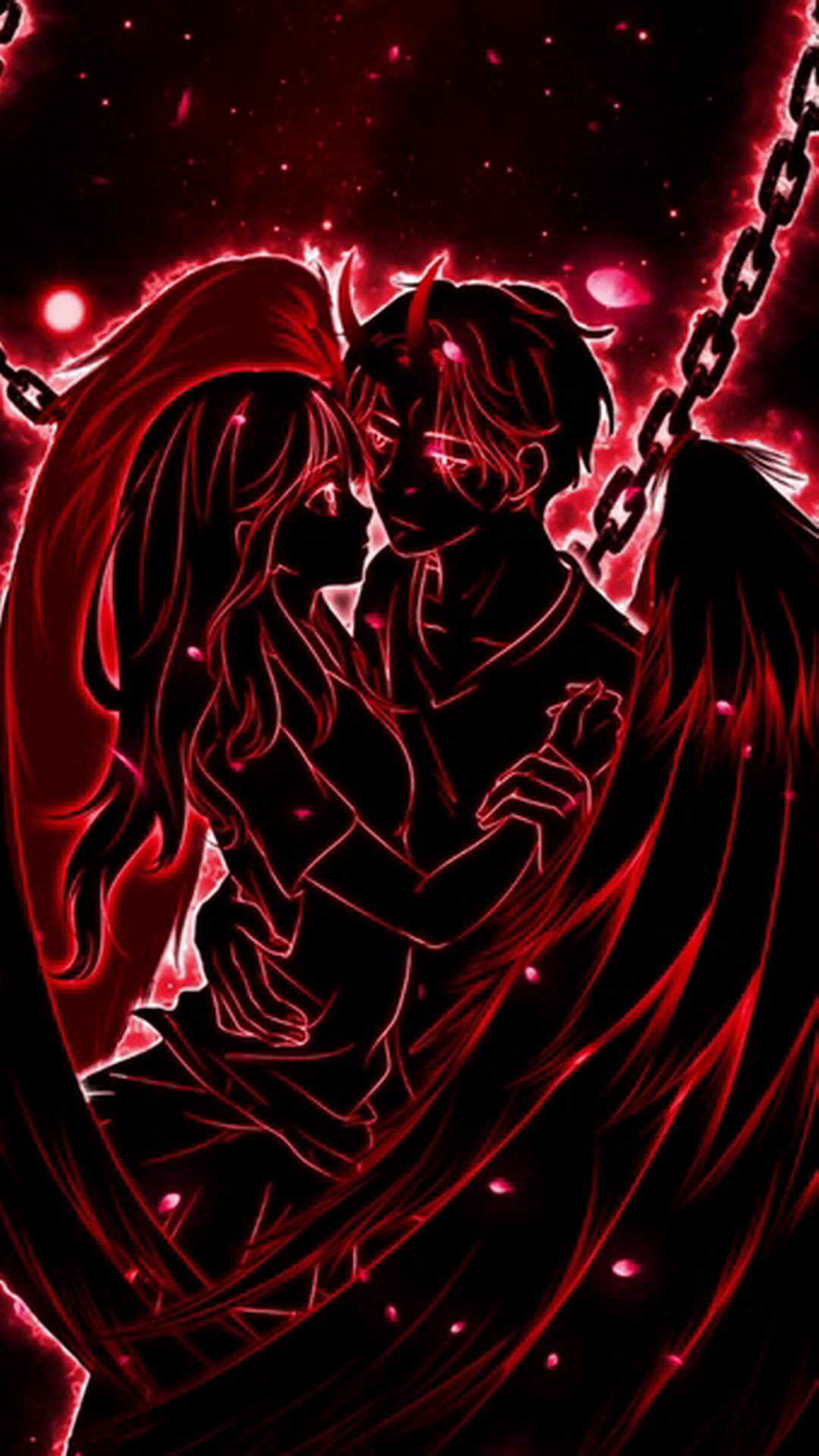 1080x1920  Обои на телефон Ангел и Демон, картинки крылья | Zamanilka