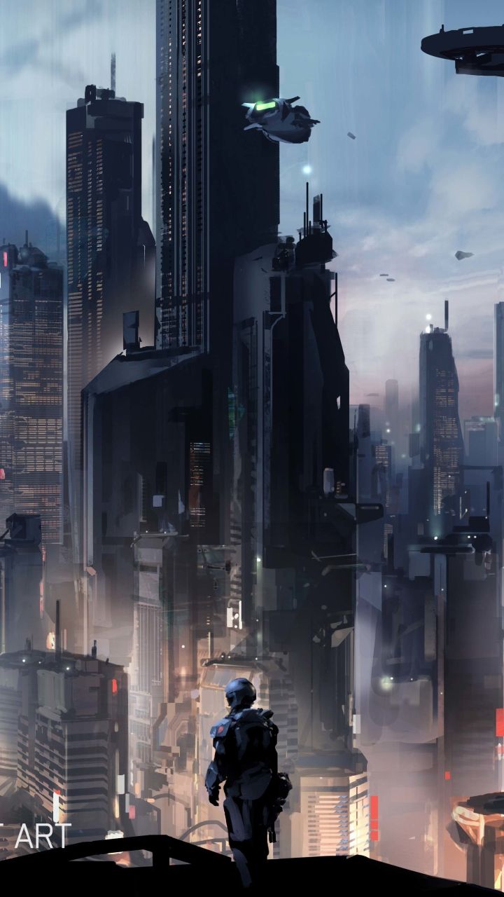 720x1280  HD Wallpaper 71 | Cyberpunk city, Futuristic city, Sci fi environment