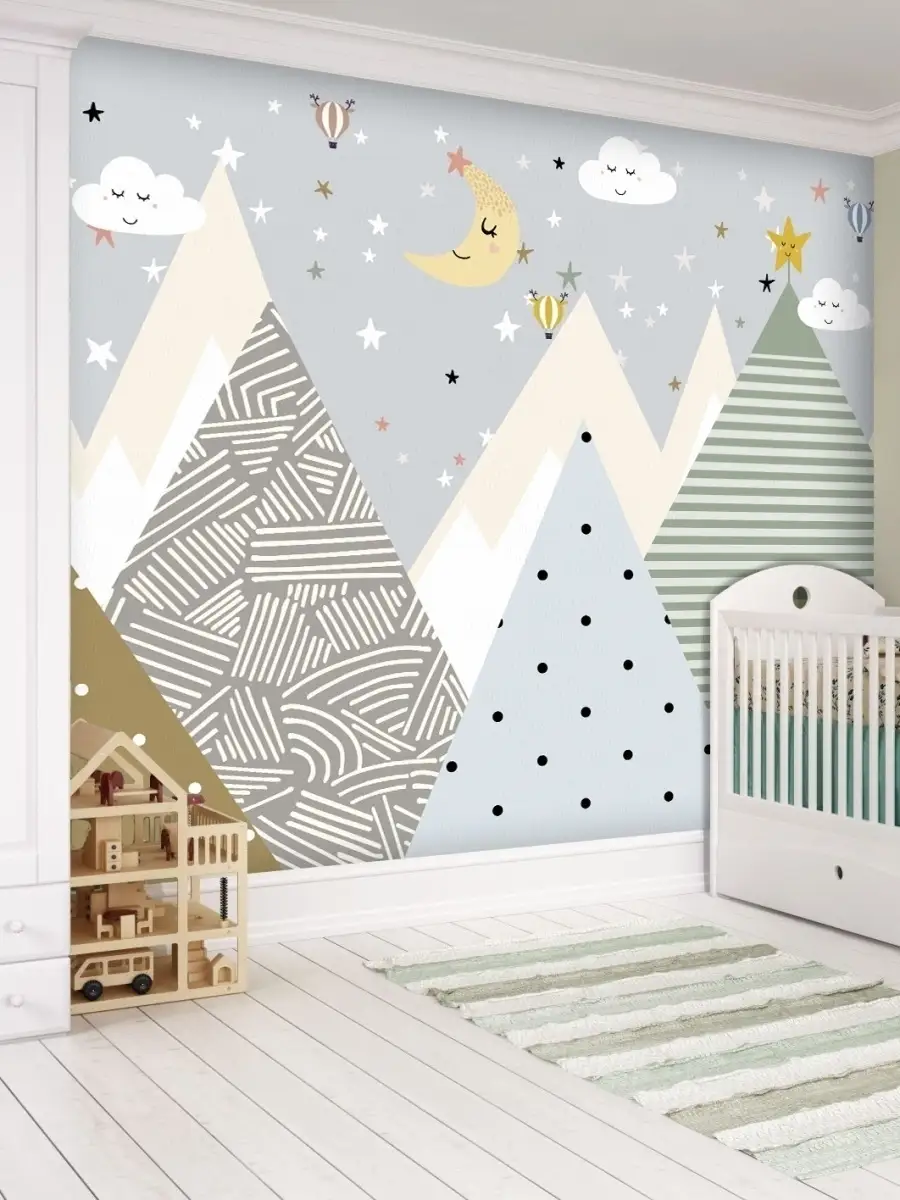 900x1200  АРТ ФОТООБОИ ДЕТСКИЕ Фотообои детские на стену 3d флизелиновые горы фото  обои в комнату мальчику девочке 300х270 см