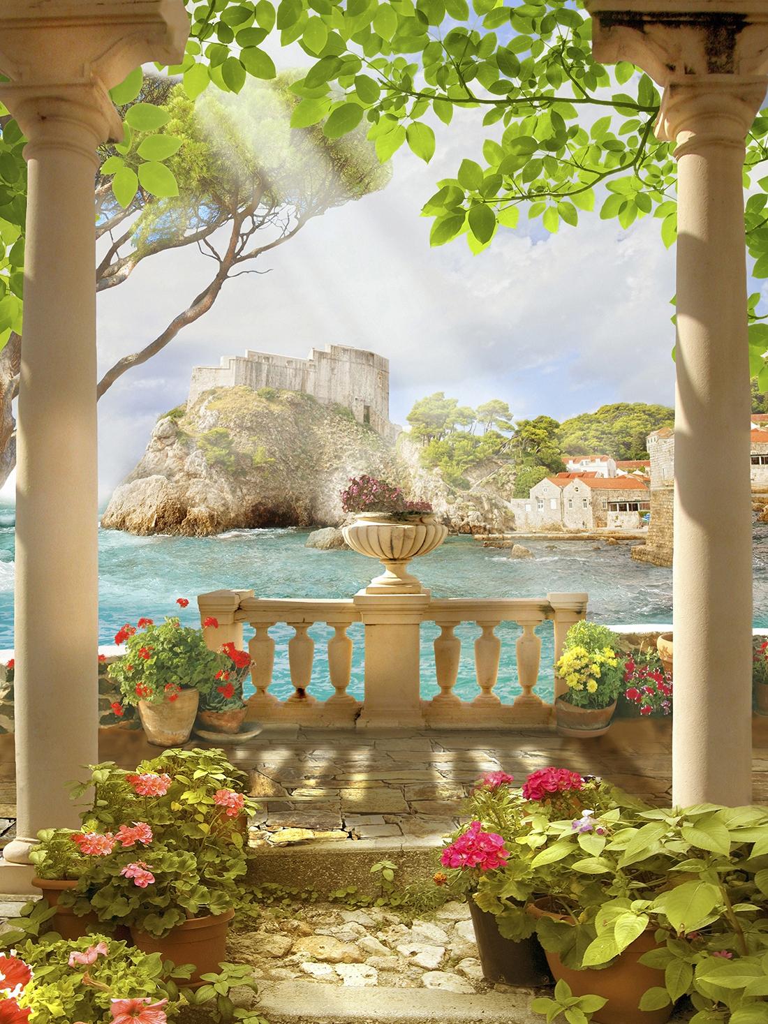 1100x1467  Фреска \"Фреска на стену в стиле прованс\" - купить в интернет-магазине  Ink-project с быстрой доставкой