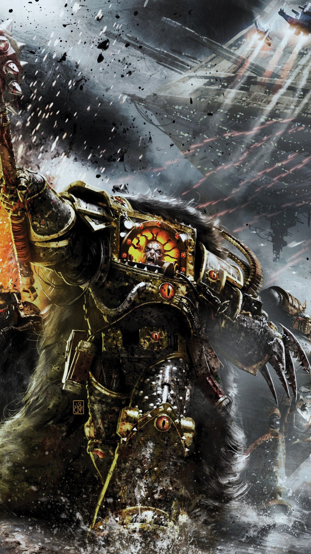 1080x1920  Картинка Battle Barg in Horus Heresy War, Warhammer 40K для телефона и на рабочий  стол 1080x1920