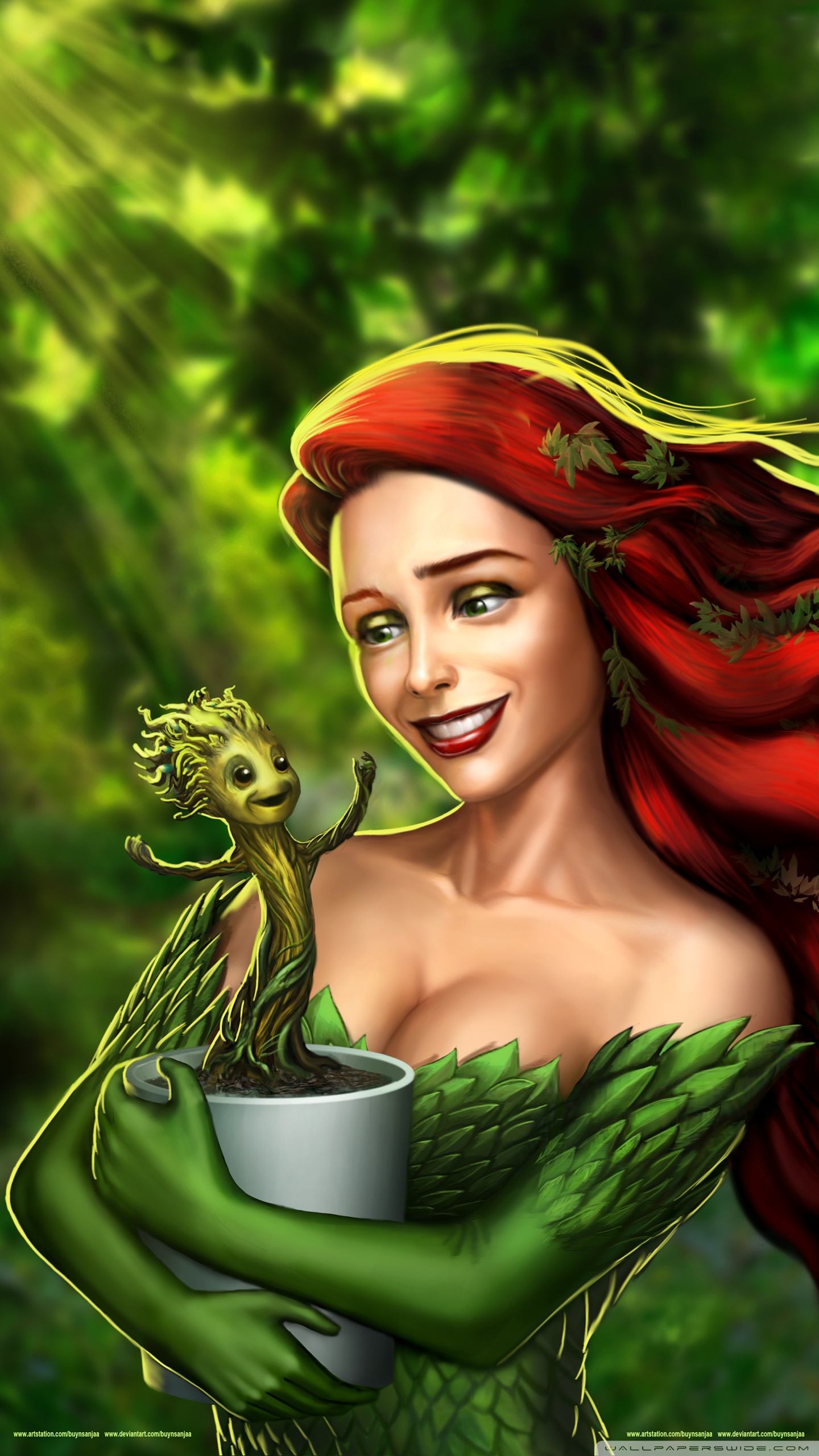 1440x2560   Comics / Poison Ivy Wallpaper (1080x1920) ID: 794177 - Обои для рабочего стола Mobile Abyss