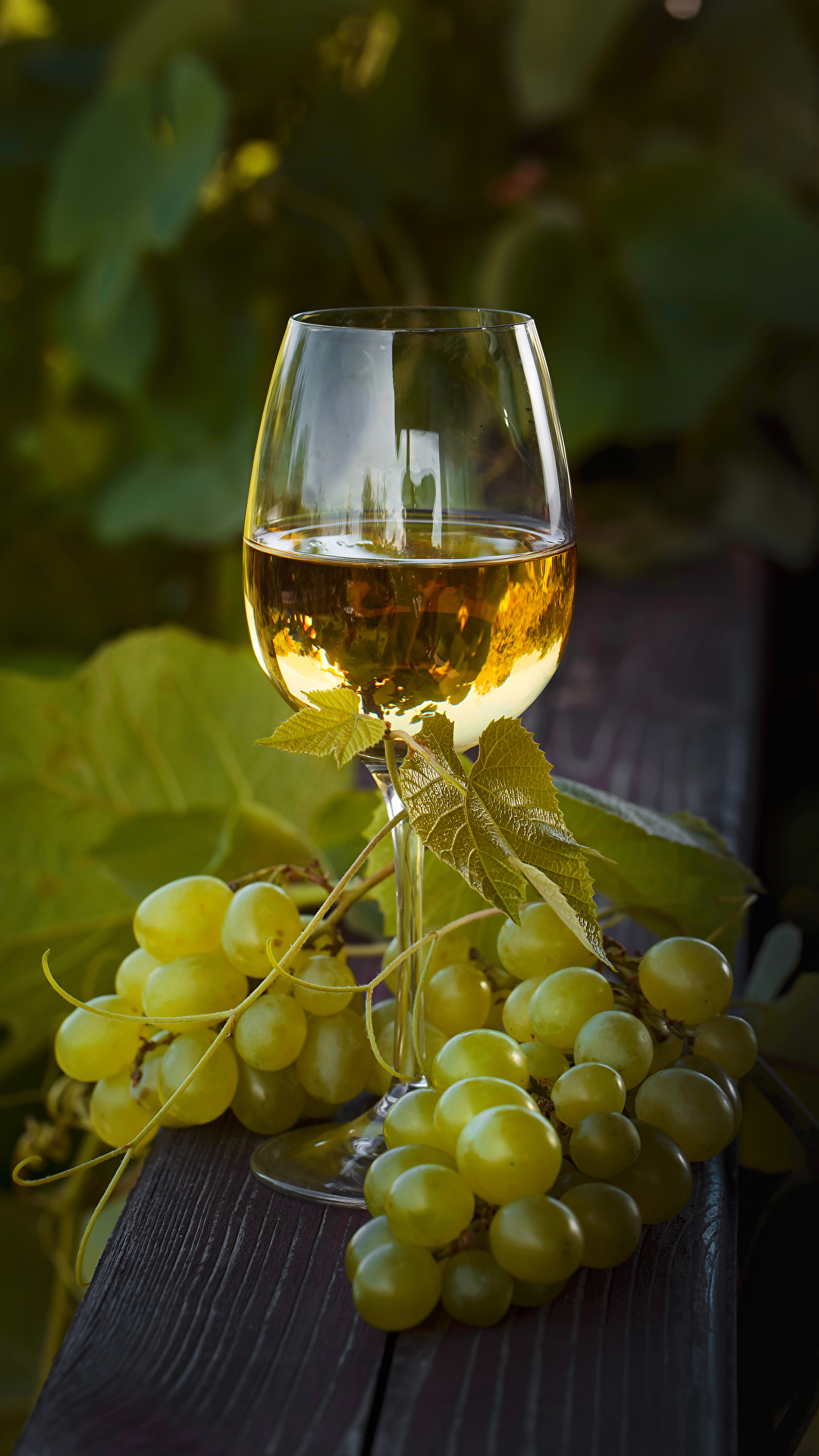1080x1920  Wallpaper Wine Grapes Food Stemware 1080x1920