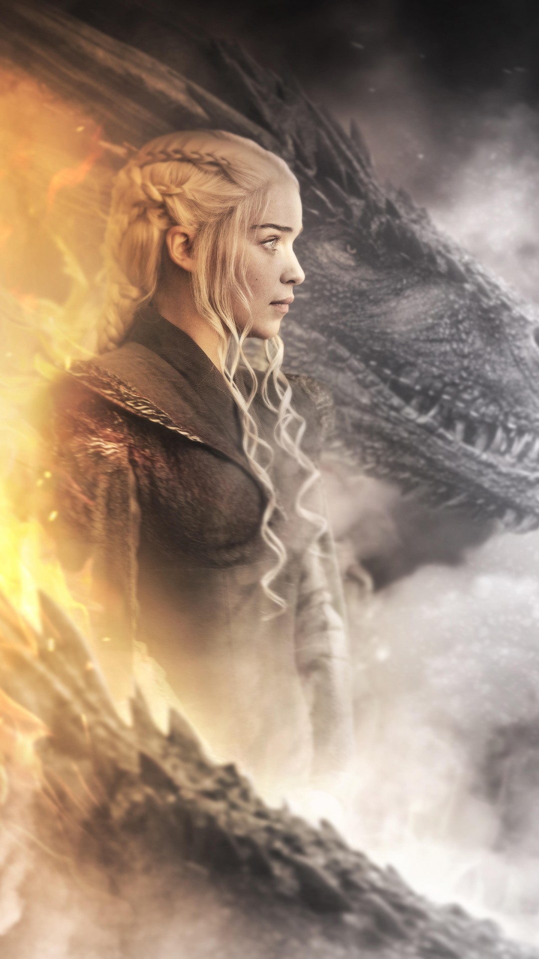 1080x1920 Дейенерис Таргариен Kings Landing Battle Artwork от Дмитрия Руденко # 4714 Обои и бесплатные стоковые фотографии | Visual Cocaine