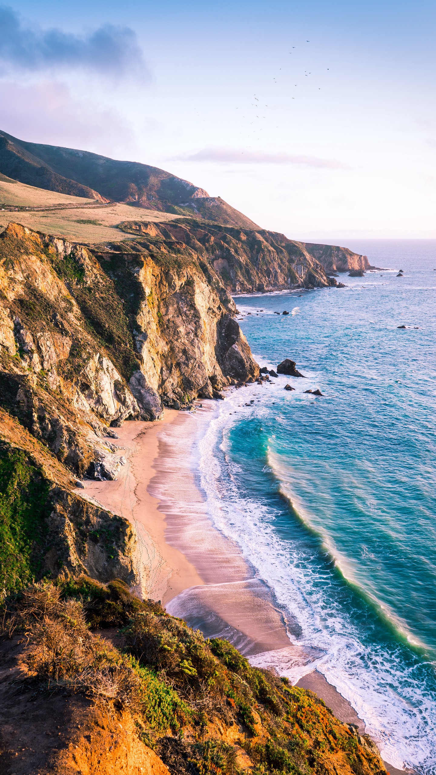 1440x2560  Обои на телефон море, пляж, утес, побережье, пейзаж - скачать бесплатно в  высоком качестве из категории \"Природа\"