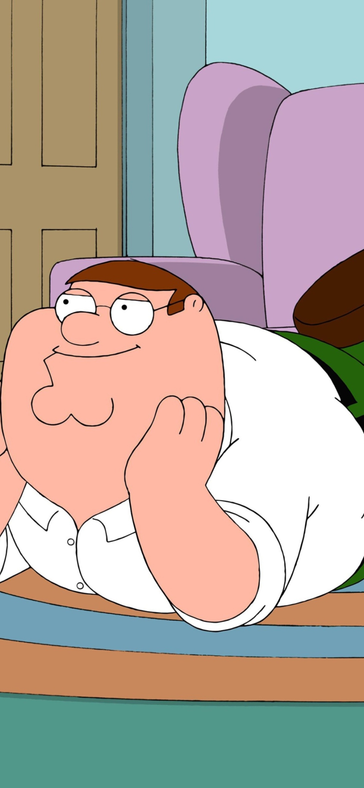 1170x2532  Картинка Family Guy - Stewie Griffin With Peter для iPhone 11