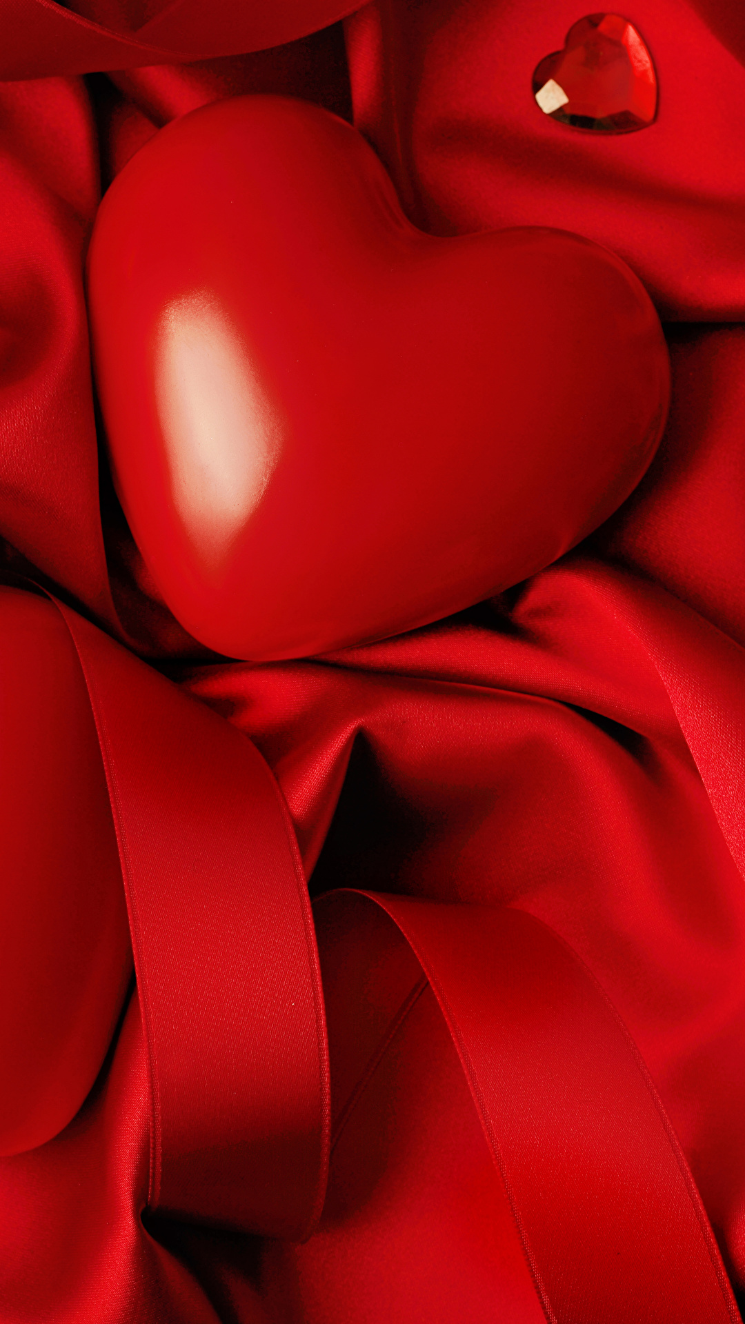 1080x1920  Фото День святого Валентина сердца красная 1080x1920