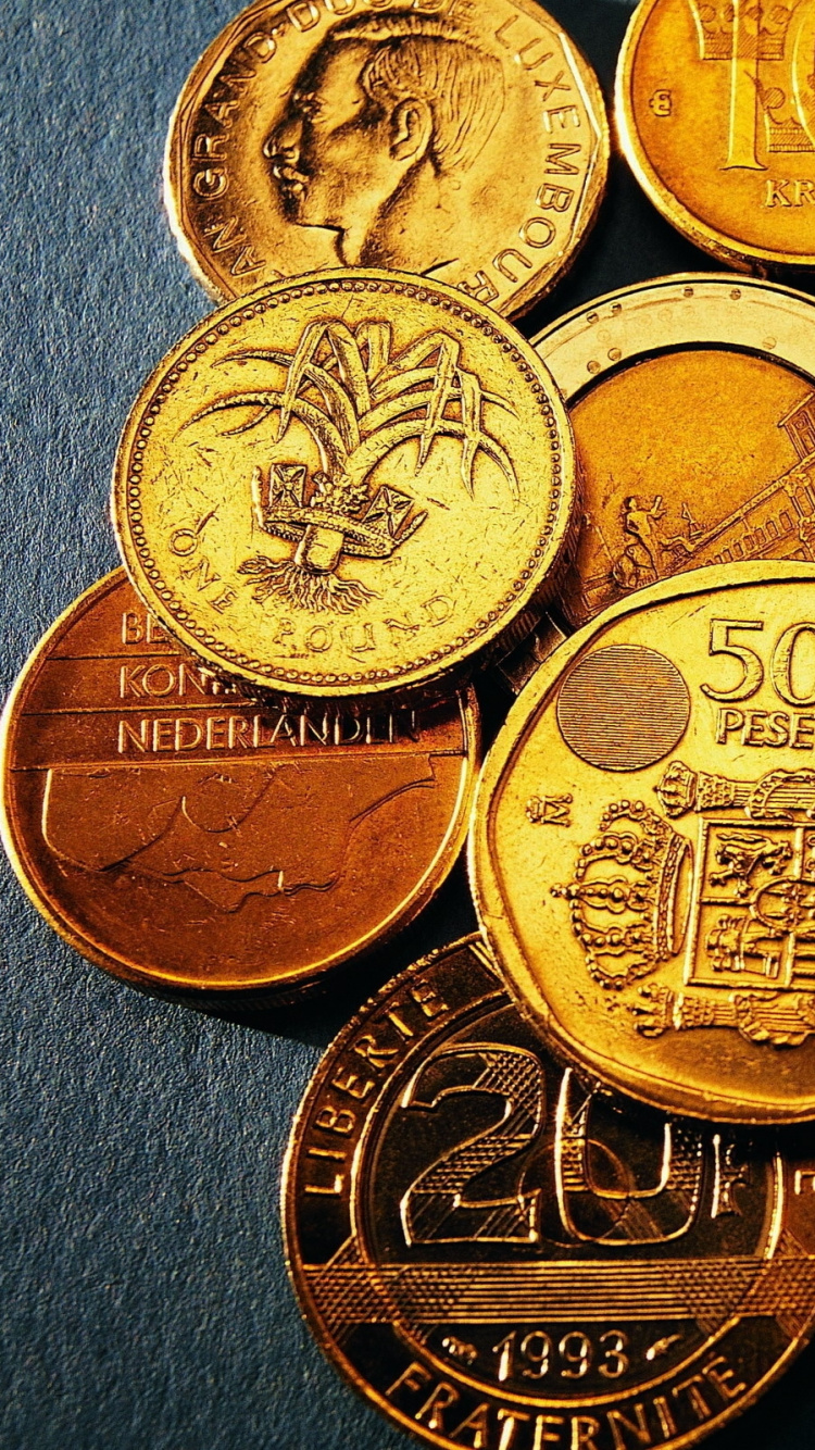 750x1334  Обои монета, золото, деньги, Валюта, наличные деньги для iPhone 6, 6S, 7, 8  бесплатно, заставка 750x1334 - скачать картинки и фото