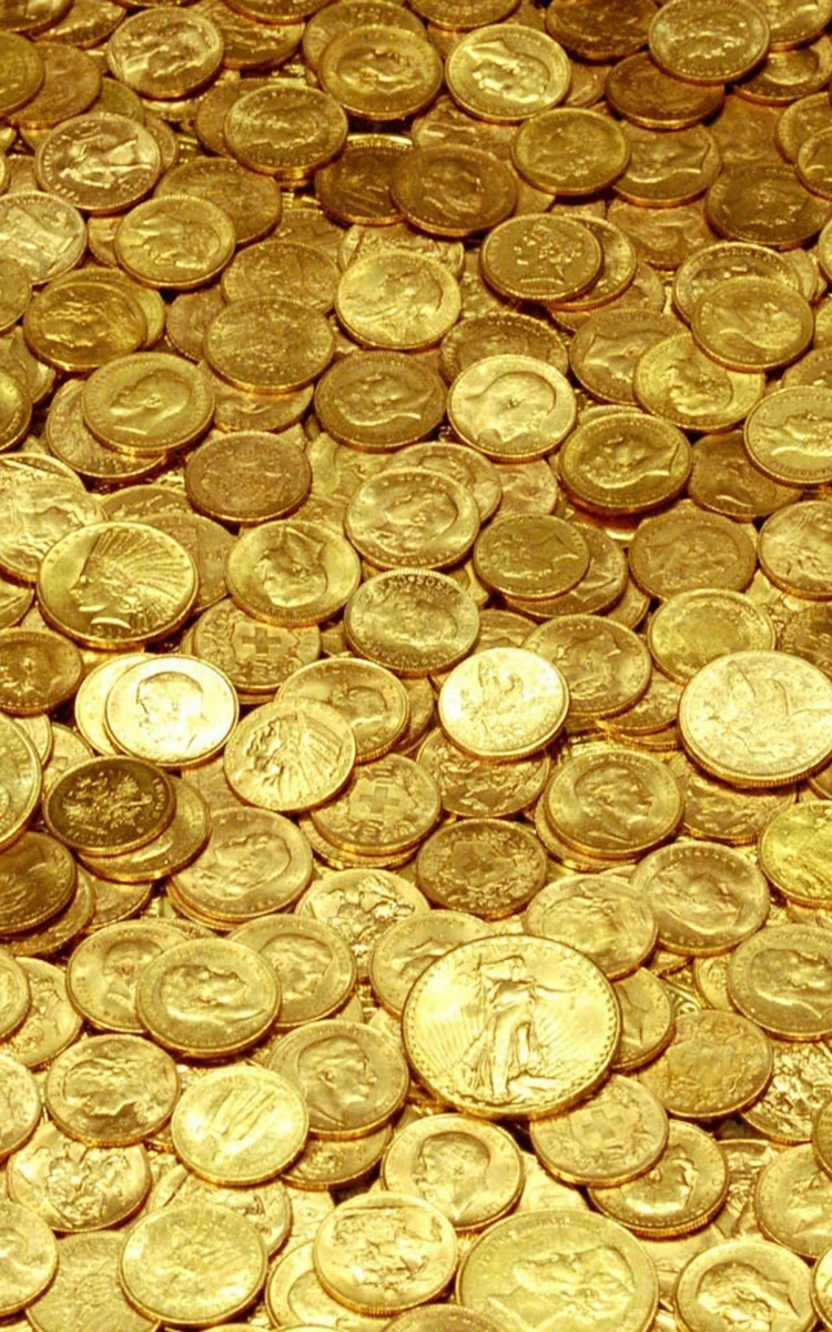 750x1200  Обои на телефон монеты золотые - 62 фото