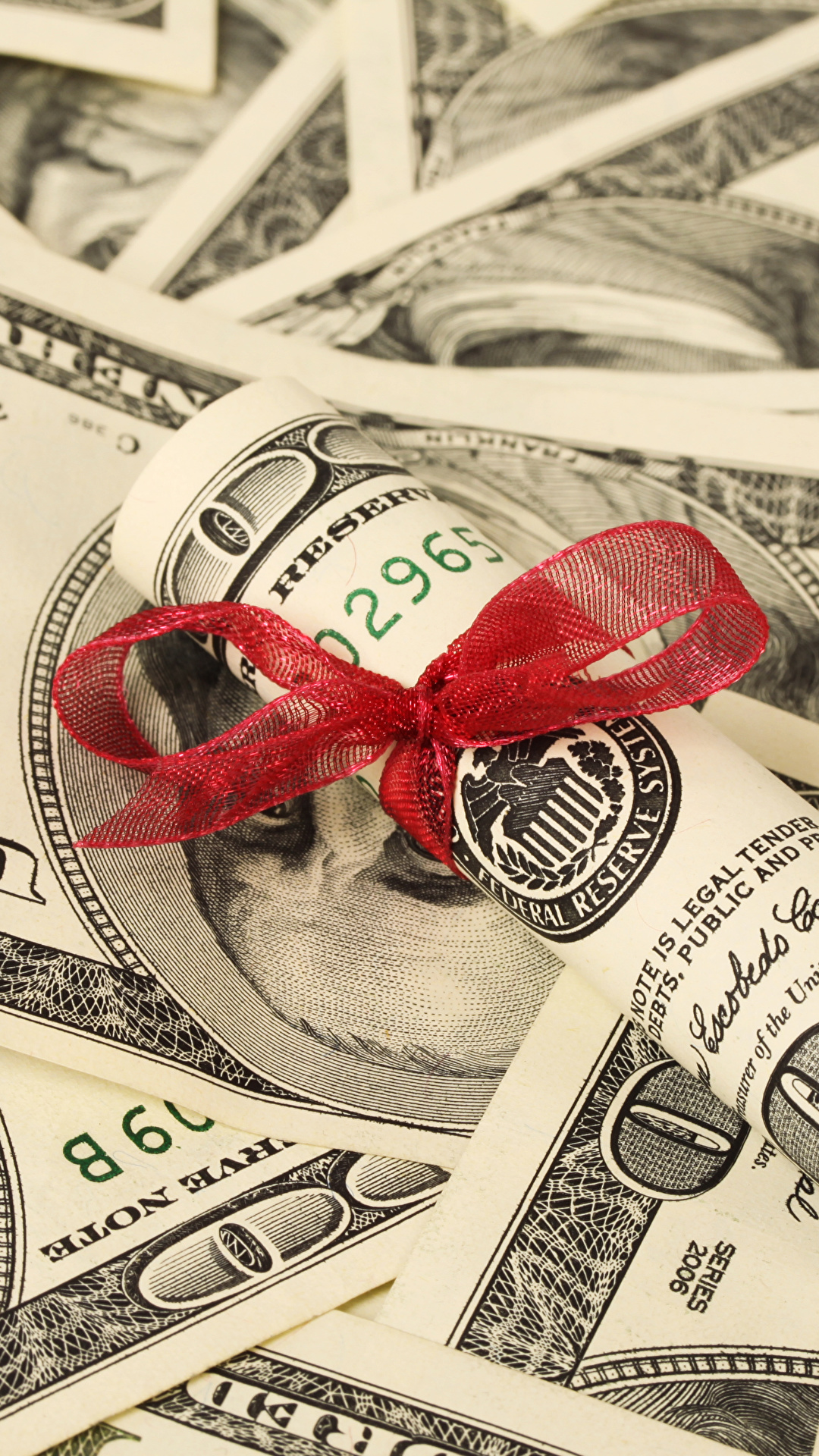 1080x1920  Фотография Доллары Банкноты Деньги Бантик 1080x1920