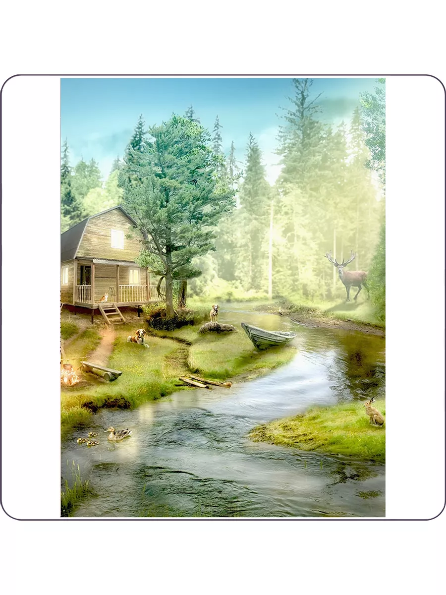 900x1200  Скачать обои \"Дом В Лесу\" на телефон в высоком качестве, вертикальные  картинки \"Дом В Лесу\" бесплатно