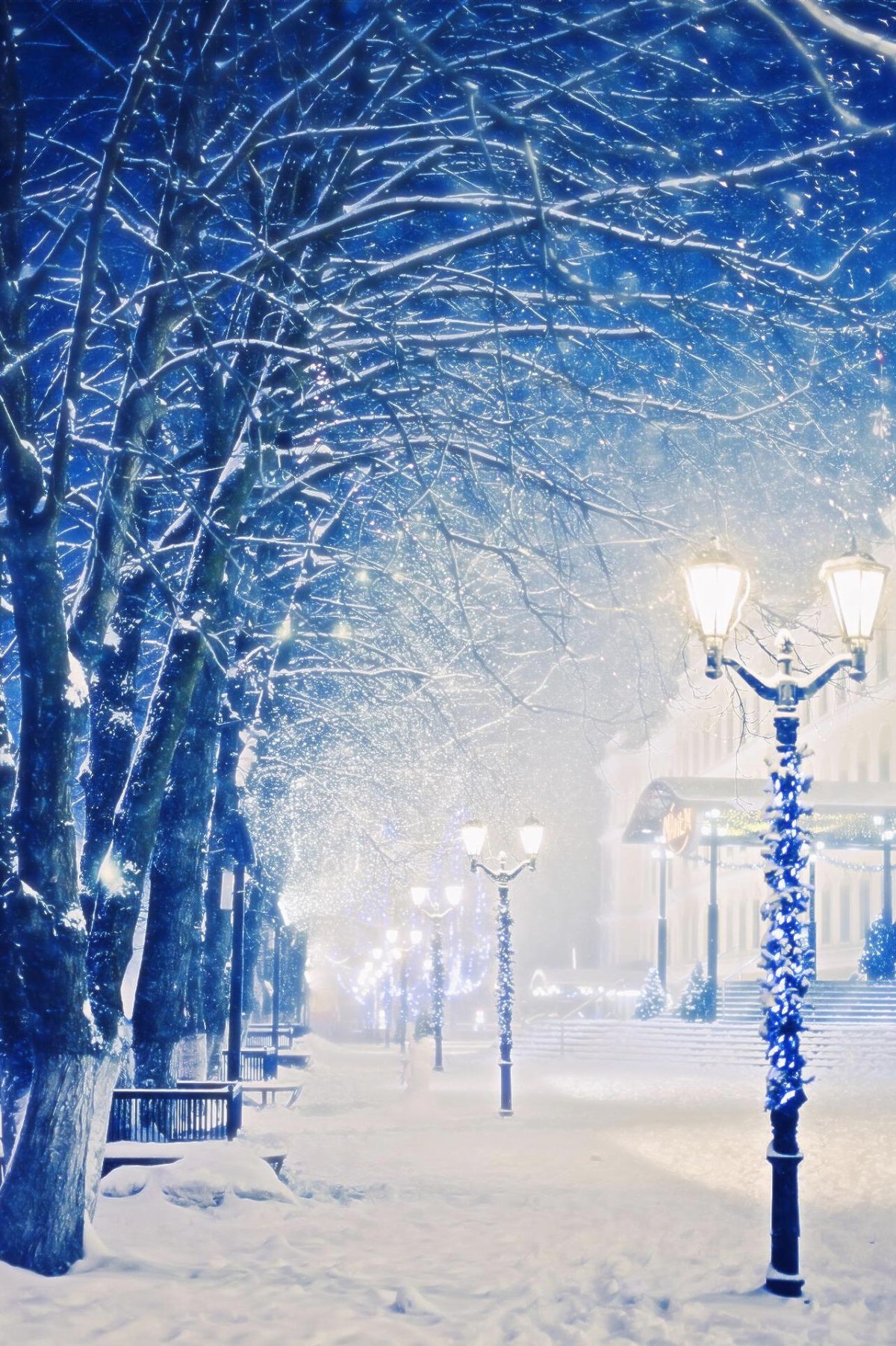 1200x1802  Картинки на телефон снегопад - 66 фото