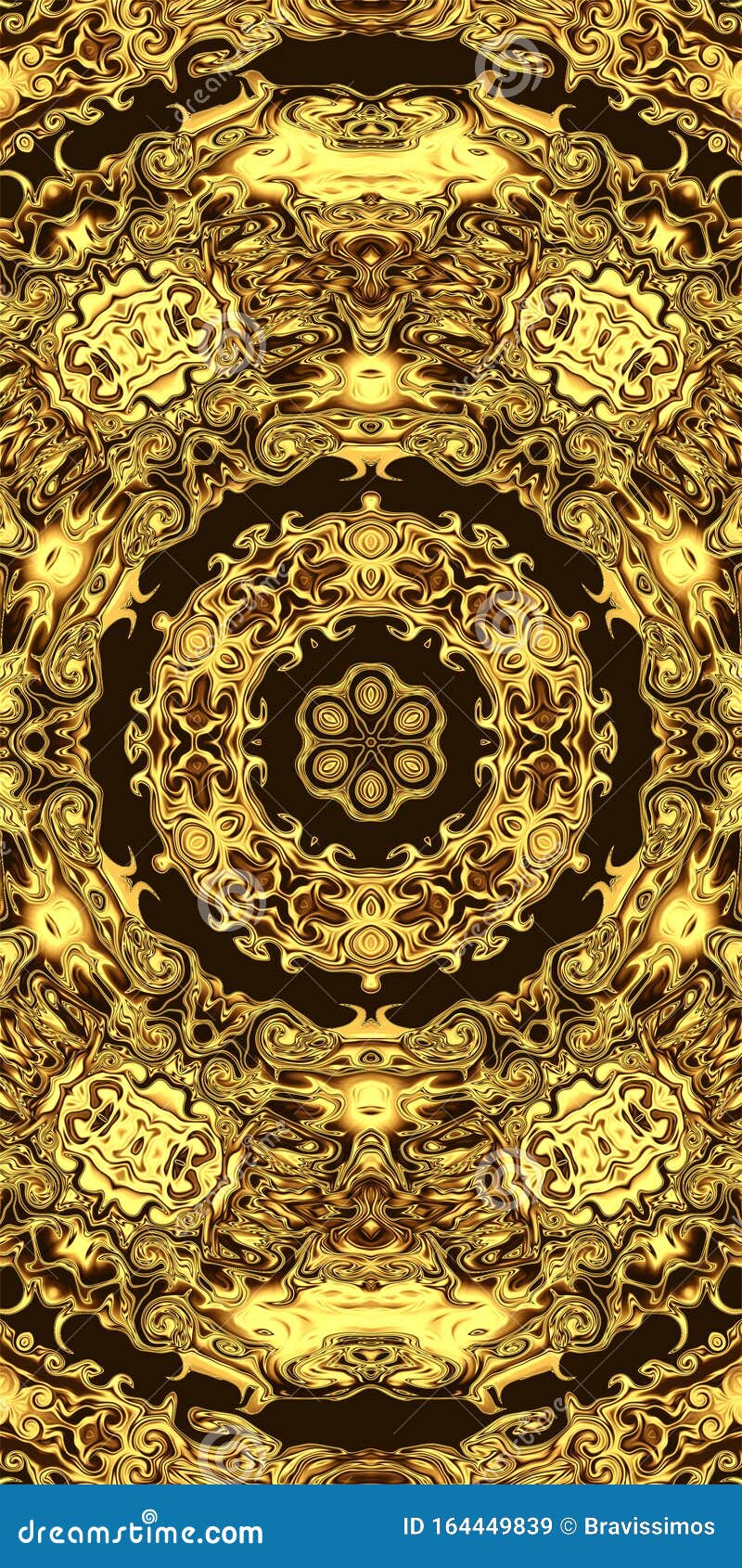 800x1690  Золотой фон для покрытия мобильного телефона, симметричный телефон  Иллюстрация штока - иллюстрации насчитывающей роскошь, орнамент: 164449839